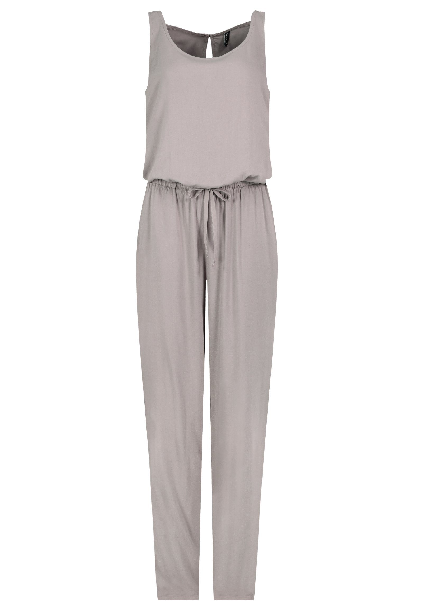 Hose Overall Binde Taupe SUBLEVEL Jumpsuit Einteiler Sommer Overall lange Damen Gürtel