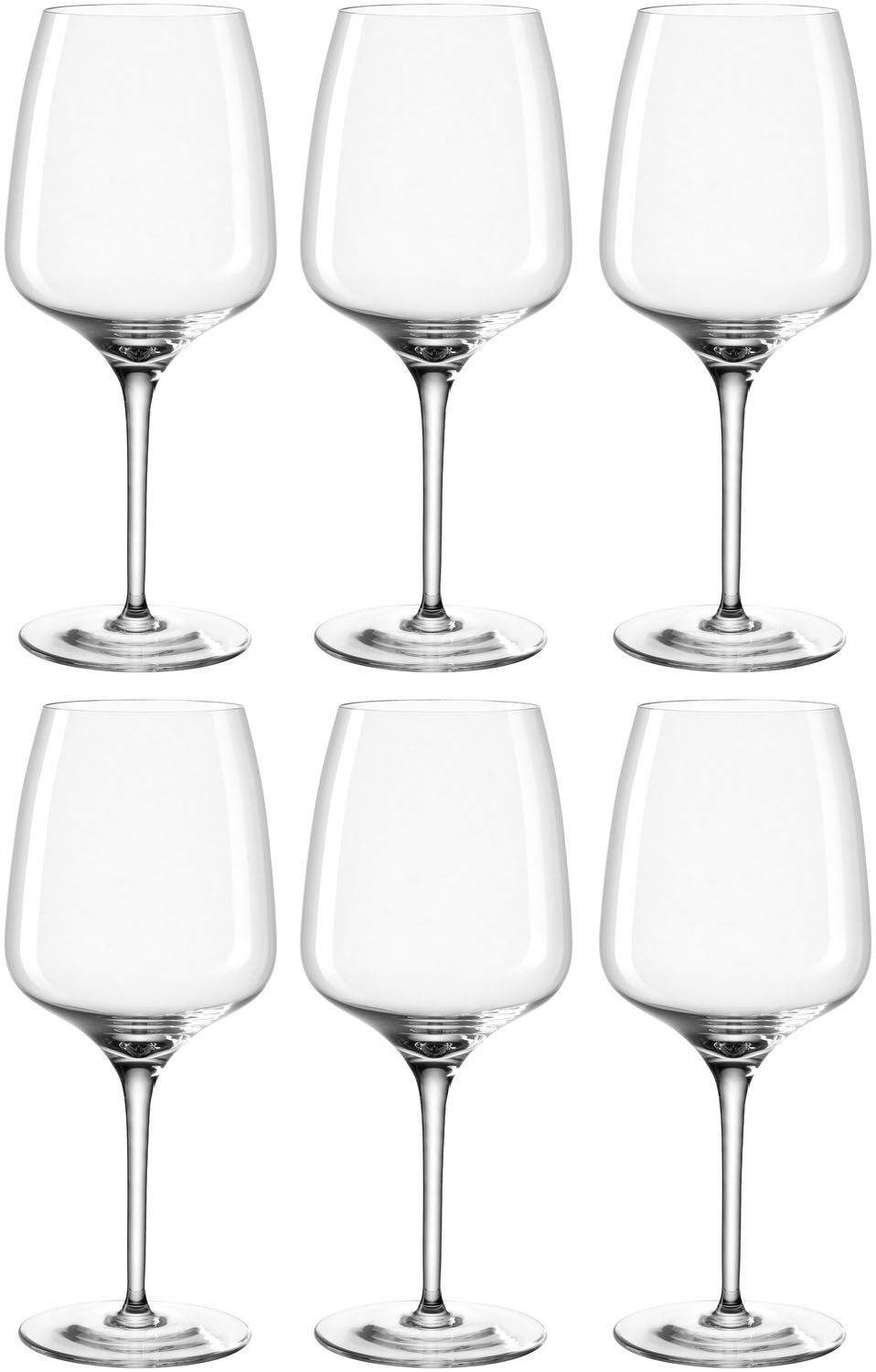 LEONARDO Weinglas Weißweinglas CESTI, 360 ml, 6er-Set, 6-tlg., Kristallglas, Kelchglas, spülmaschinengeeignet