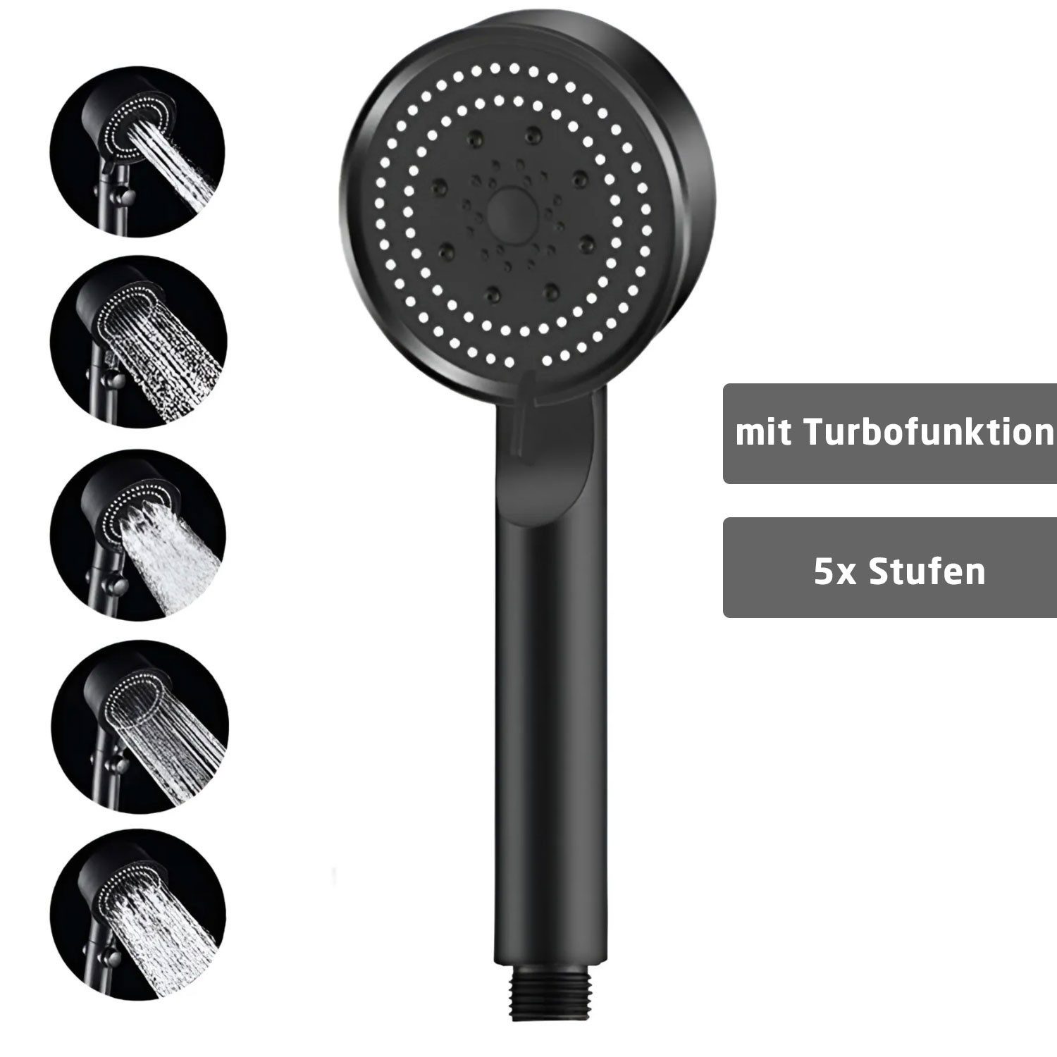 Jungengel Regenduschkopf Wassersparender Multifunktionsduschkopf Schwarz Br günstig online kaufen