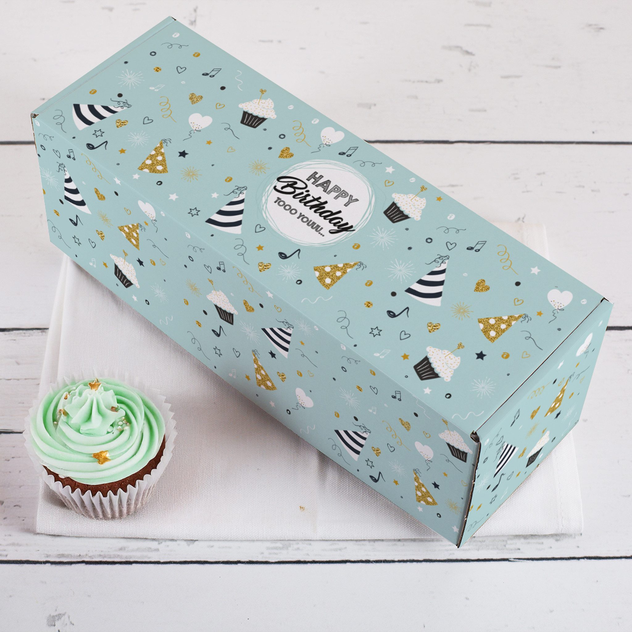 Herz & Heim Geschenkbox zum Geburtstag - Geschenkverpackung aus stabiler Pappe, verschiedene Größen