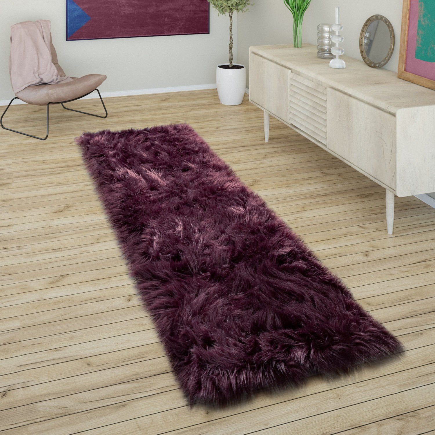 Paco Home Hochflor-Läufer Playa 960, rechteckig, günstig online kaufen
