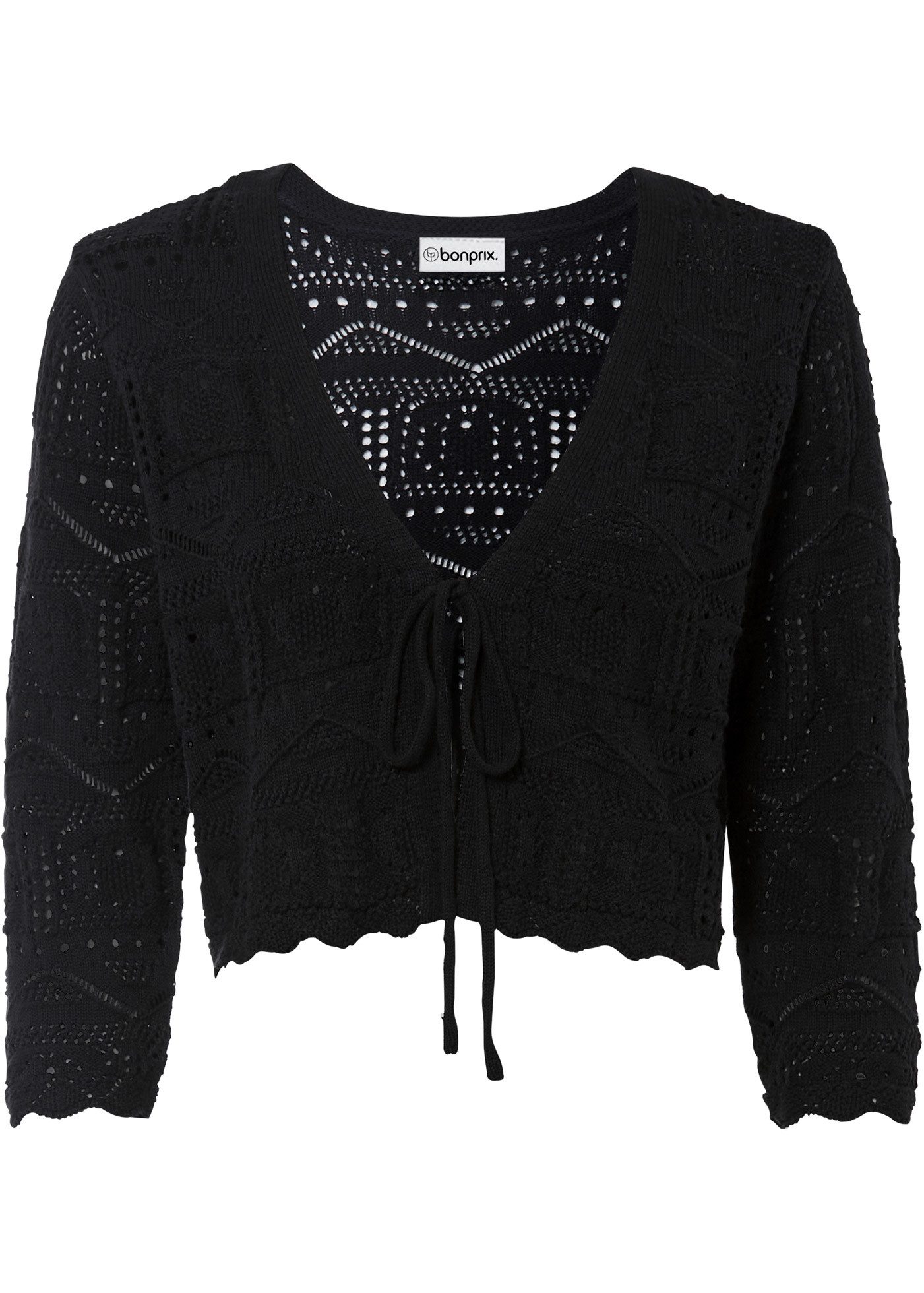 Ajourstrickjacke