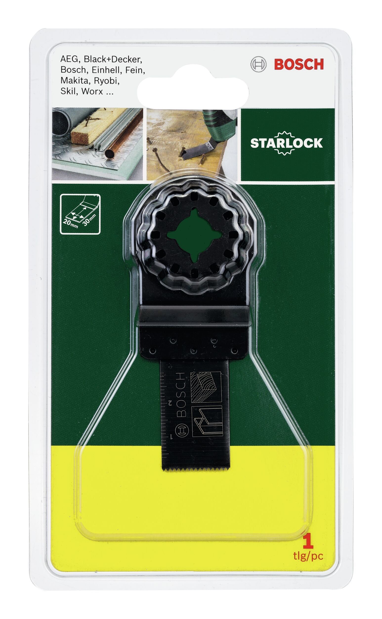 Starlock Wood - Metal Tauchsägeblatt, 20 BOSCH BIM mm and 30 x