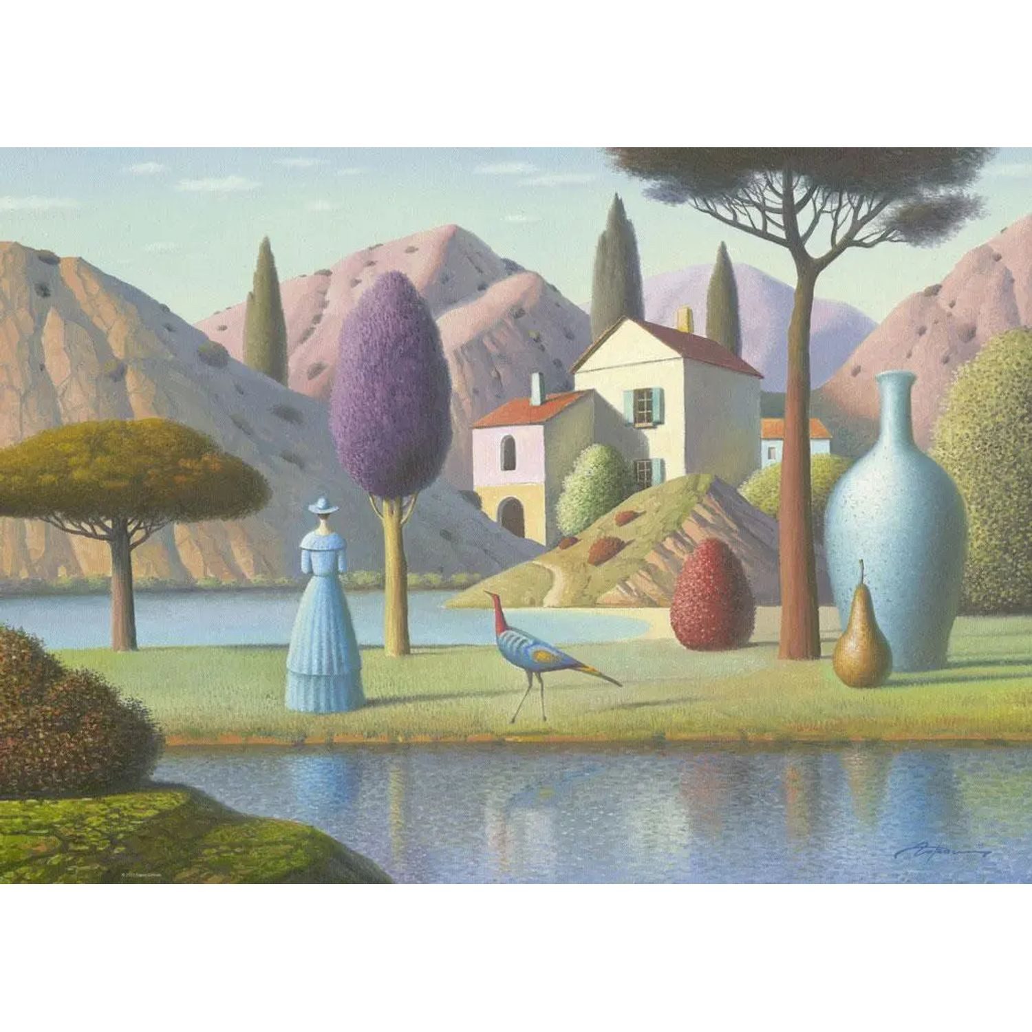 HEYE Puzzle Lady in Blue, 1000 Puzzleteile