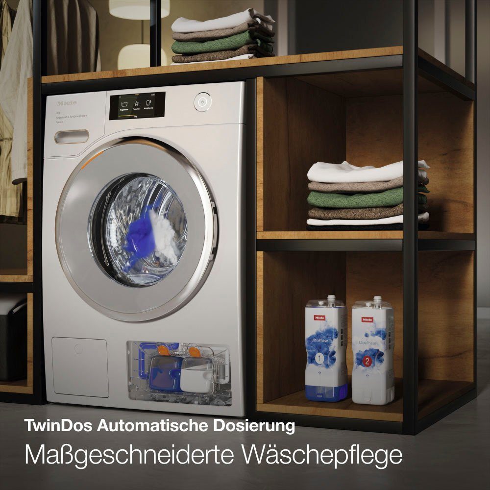 Miele Waschtrockner WTR860WPM PWash&TDos 8/5 kg, 8 kg, 5 kg, 1600 U/min, Automatische Waschmitteldosierung, 25 Jahre Motorgarantie – Bild 4 von 5