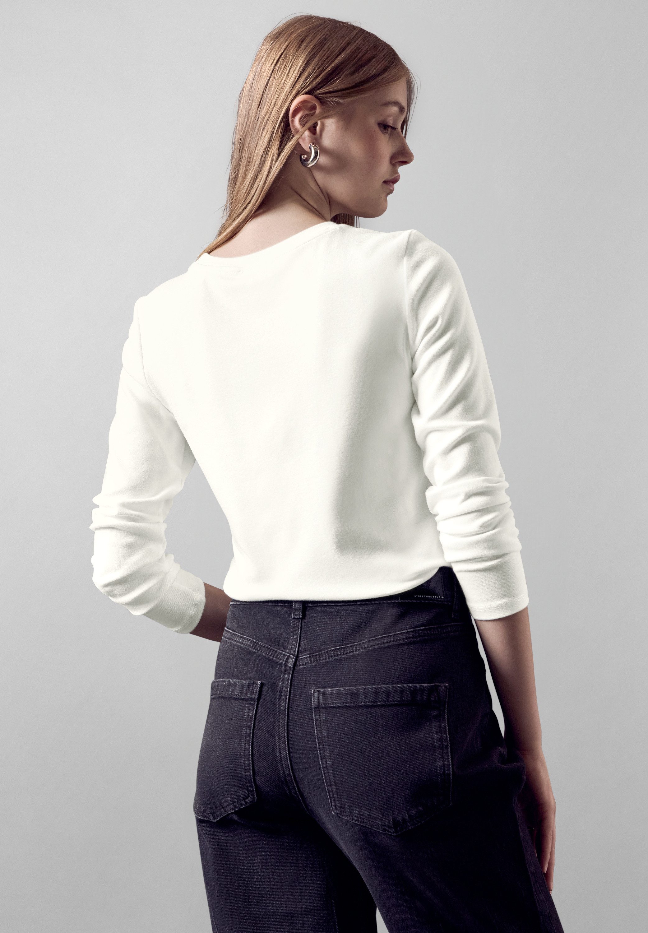 STREET ONE STUDIO Langarmshirt im soften günstig online kaufen