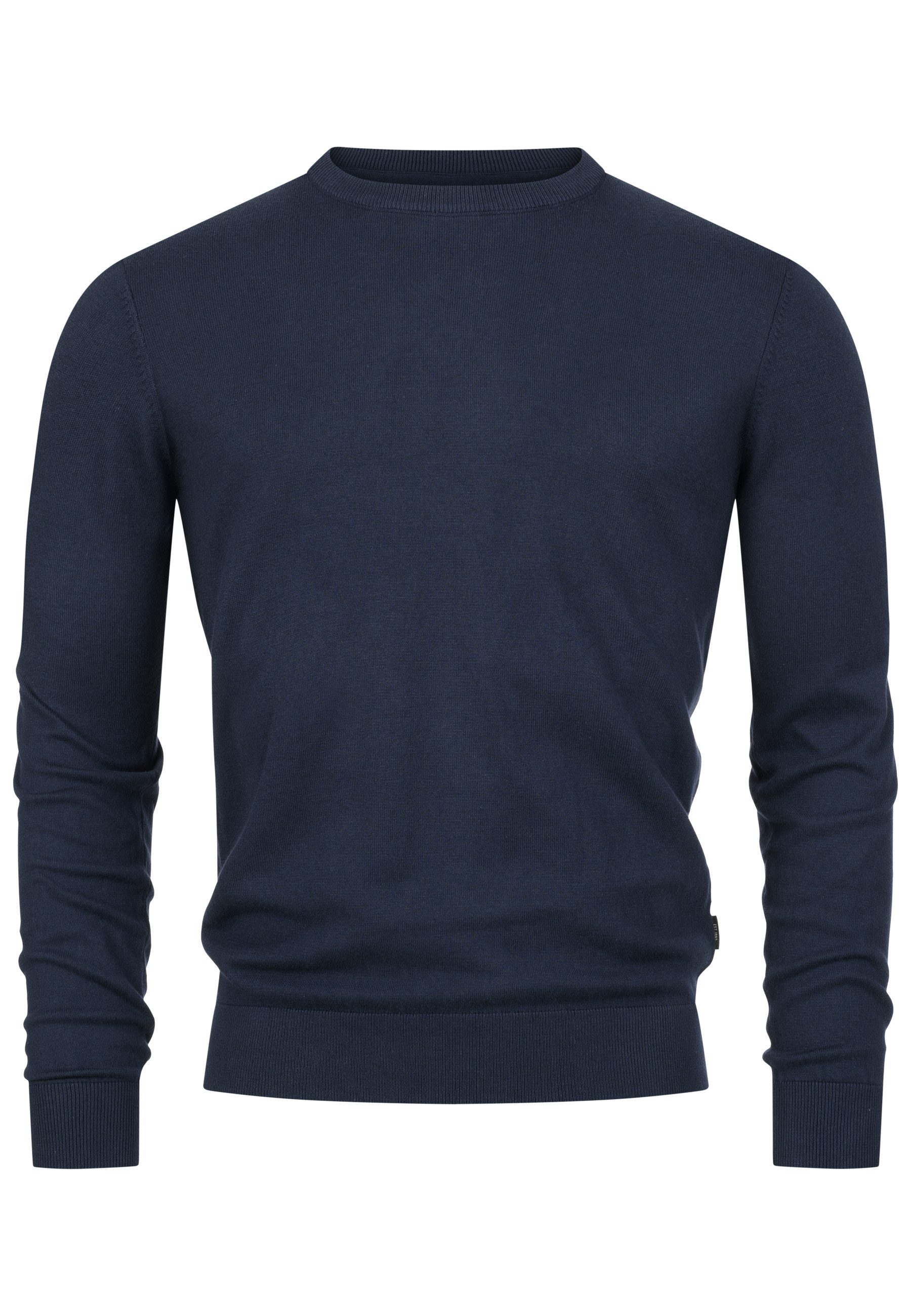 Indicode Sweater Herren INKalpo Rundhalspullover moderner Feinstrickpullove günstig online kaufen