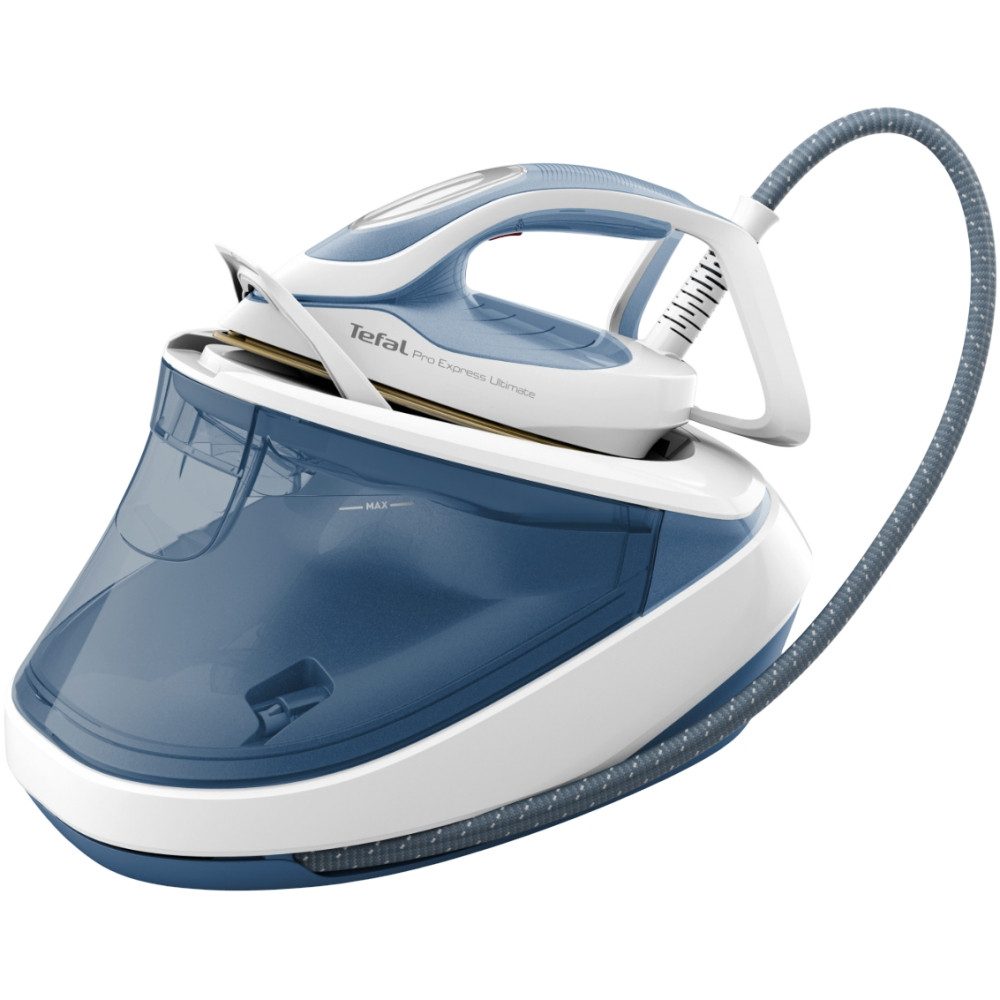 Tefal Dampfbügelstation Pro Express Ultimate II GV9710 - Dampfbügelstation - weiß/blau