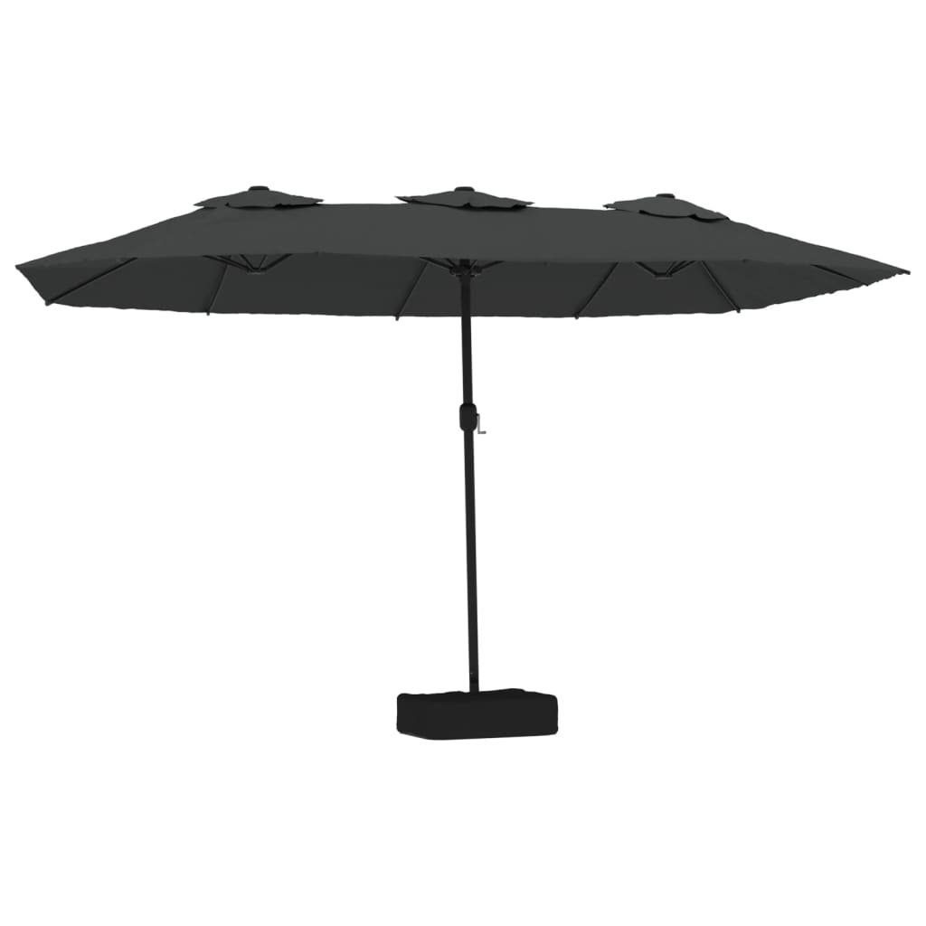 vidaXL Sonnenschirm Doppelsonnenschirm Anthrazit 449x265 cm