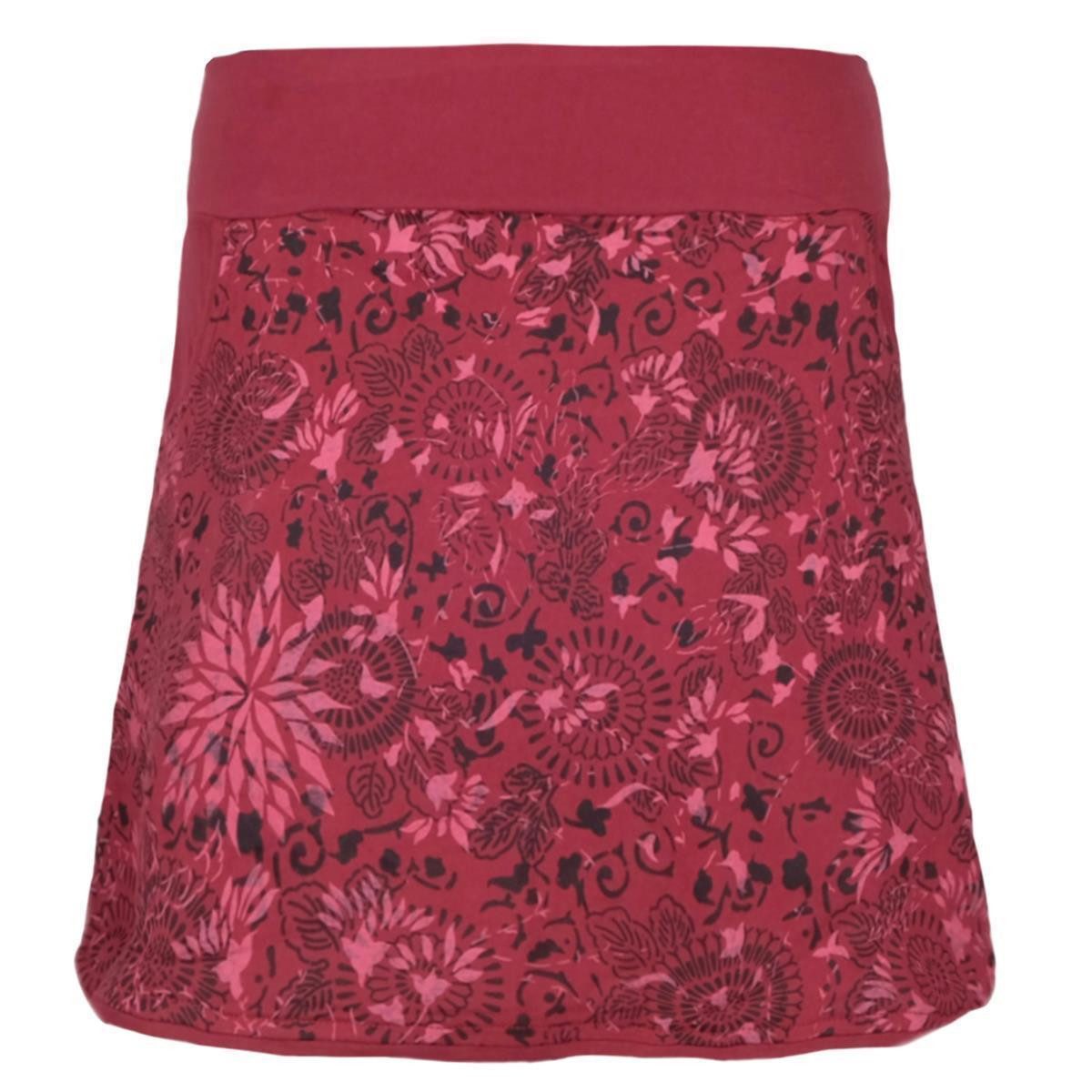 Vishes Jerseyrock Baumwoll-Rock, 70er 80er Jahre Retro Mandala Blumen Muste günstig online kaufen