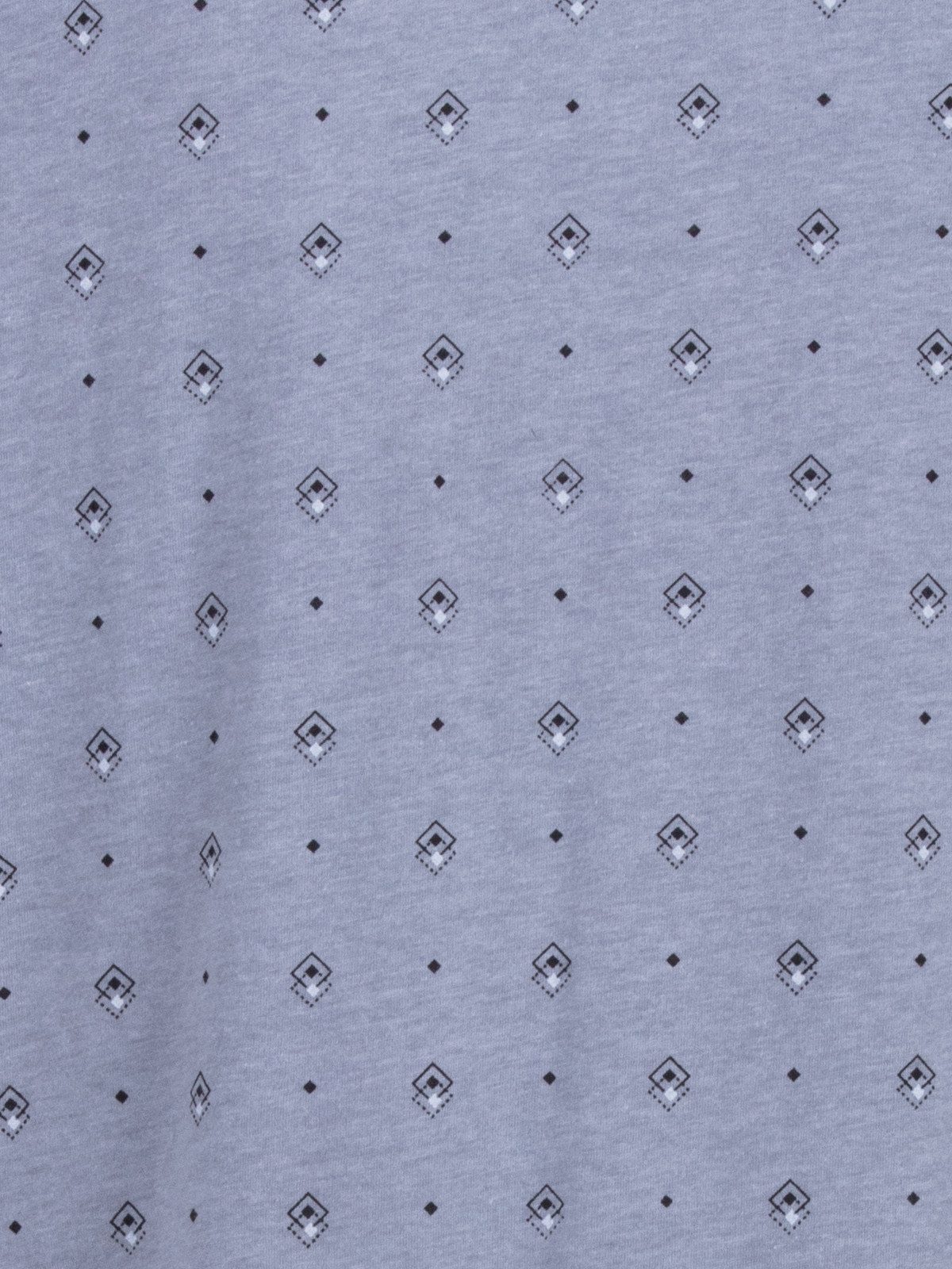 Henry Terre Nachthemd Kurzarm - Rauten-Print Brusttasche und Shirt-Kragen – Bild 5 von 5