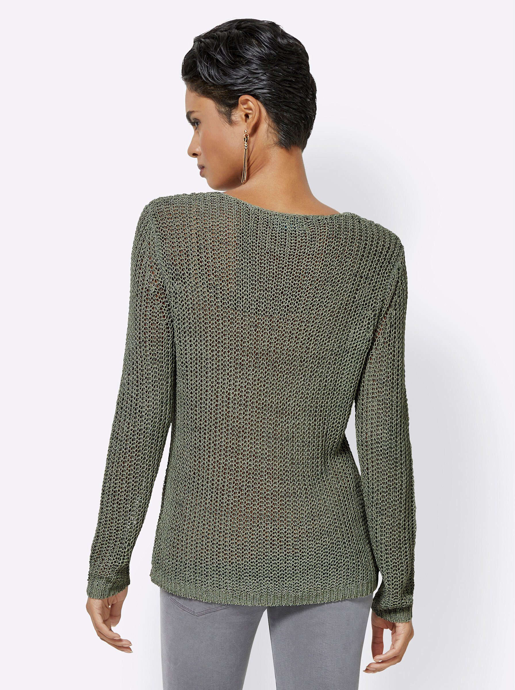 creation L Strickpullover Pullover Langarm