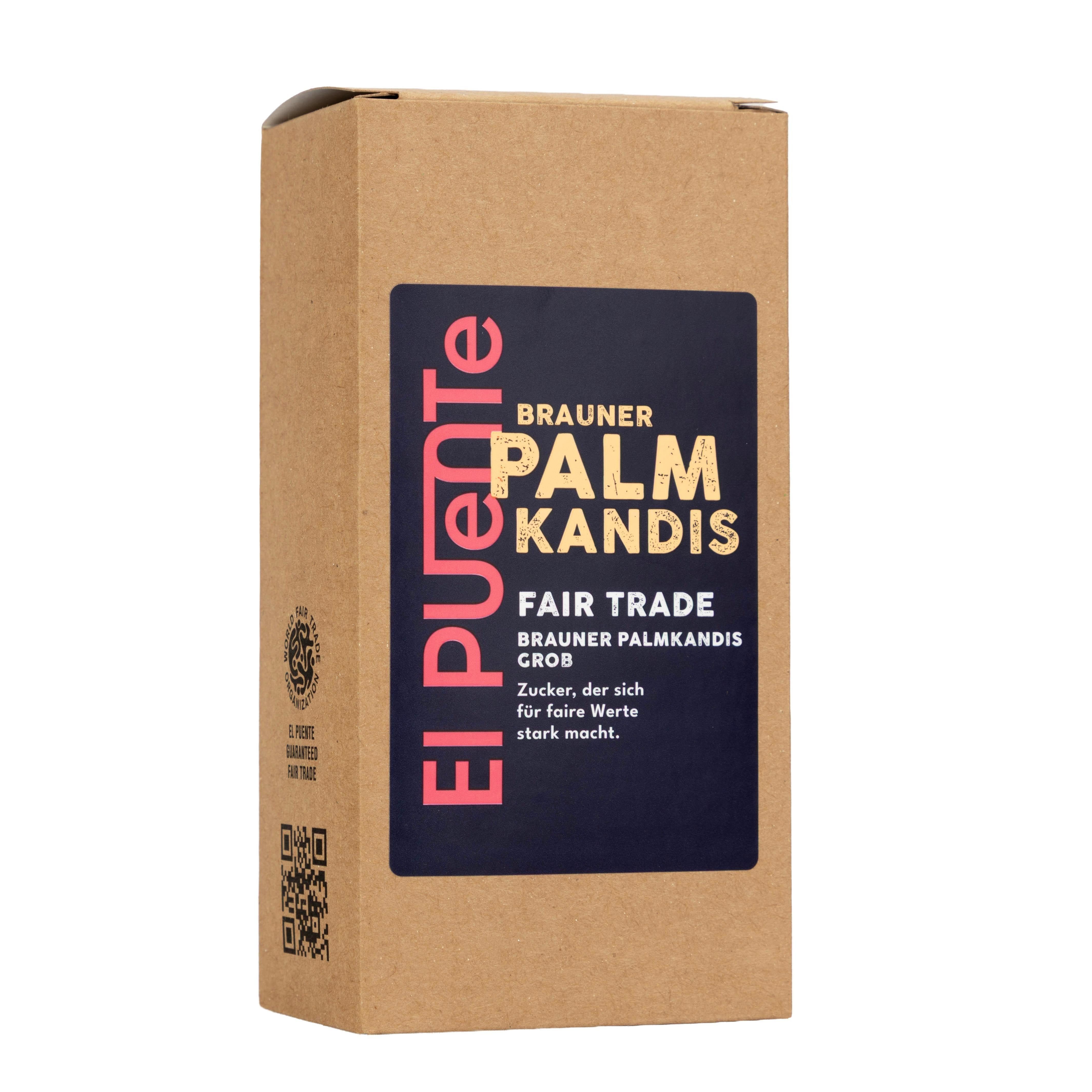 El Puente Zucker Brauner Palmkandis grob, Fair Trade, Vegan, Glutenfrei, Handmade