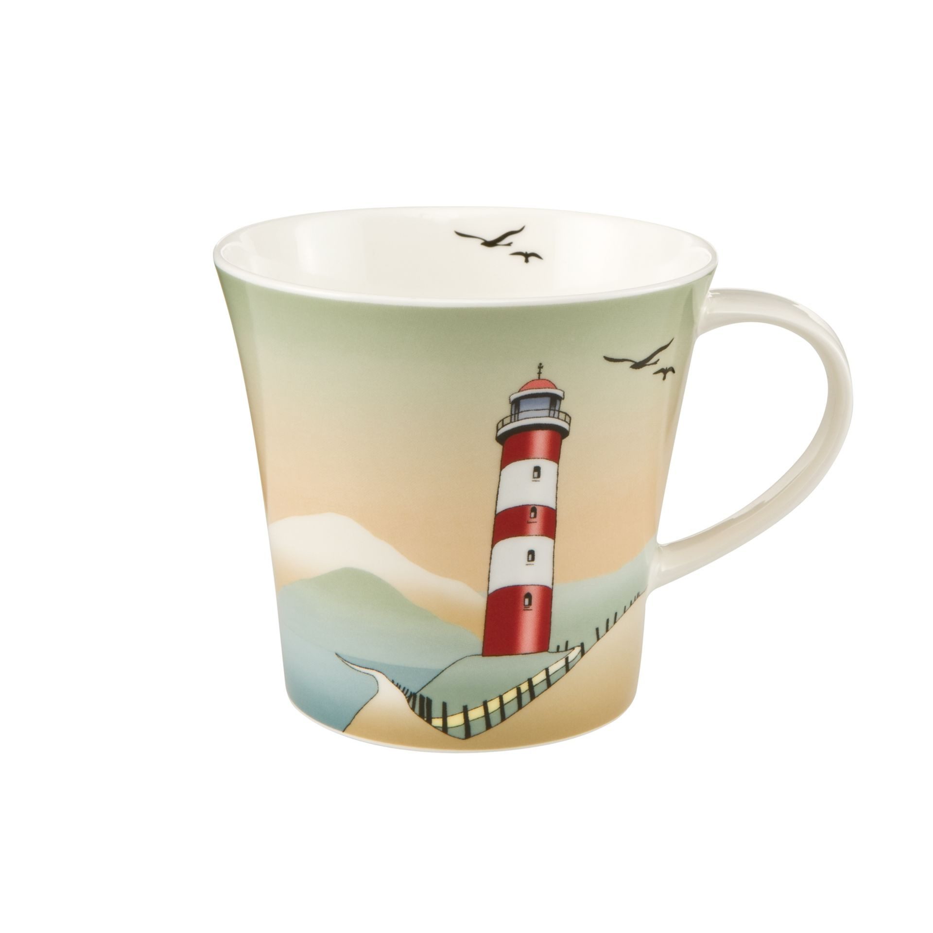 Goebel Tasse Lighthouse 10x9.5x13 cm, Porzellan, Spülmaschinengeeignet; Mikrowellengeeignet