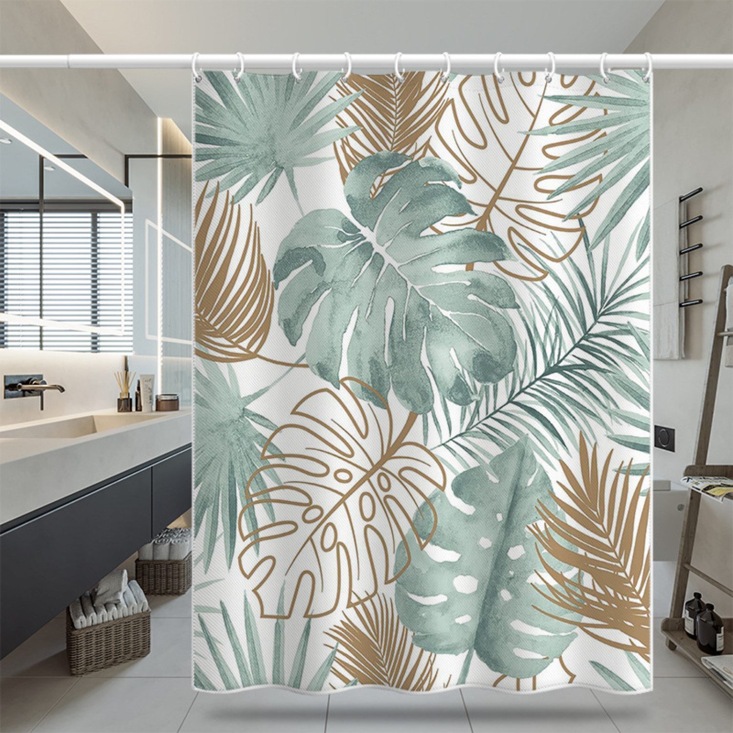 BYSURE Duschvorhang Breite 120 cm (1-tlg), Anti-schimmel Waschbar Duschvorh günstig online kaufen