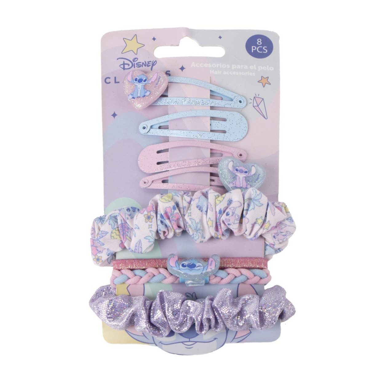Cerda Haarclip Lilo & Stitch Haarclips Set 8-teiliges Kinder Haar-Accessoire