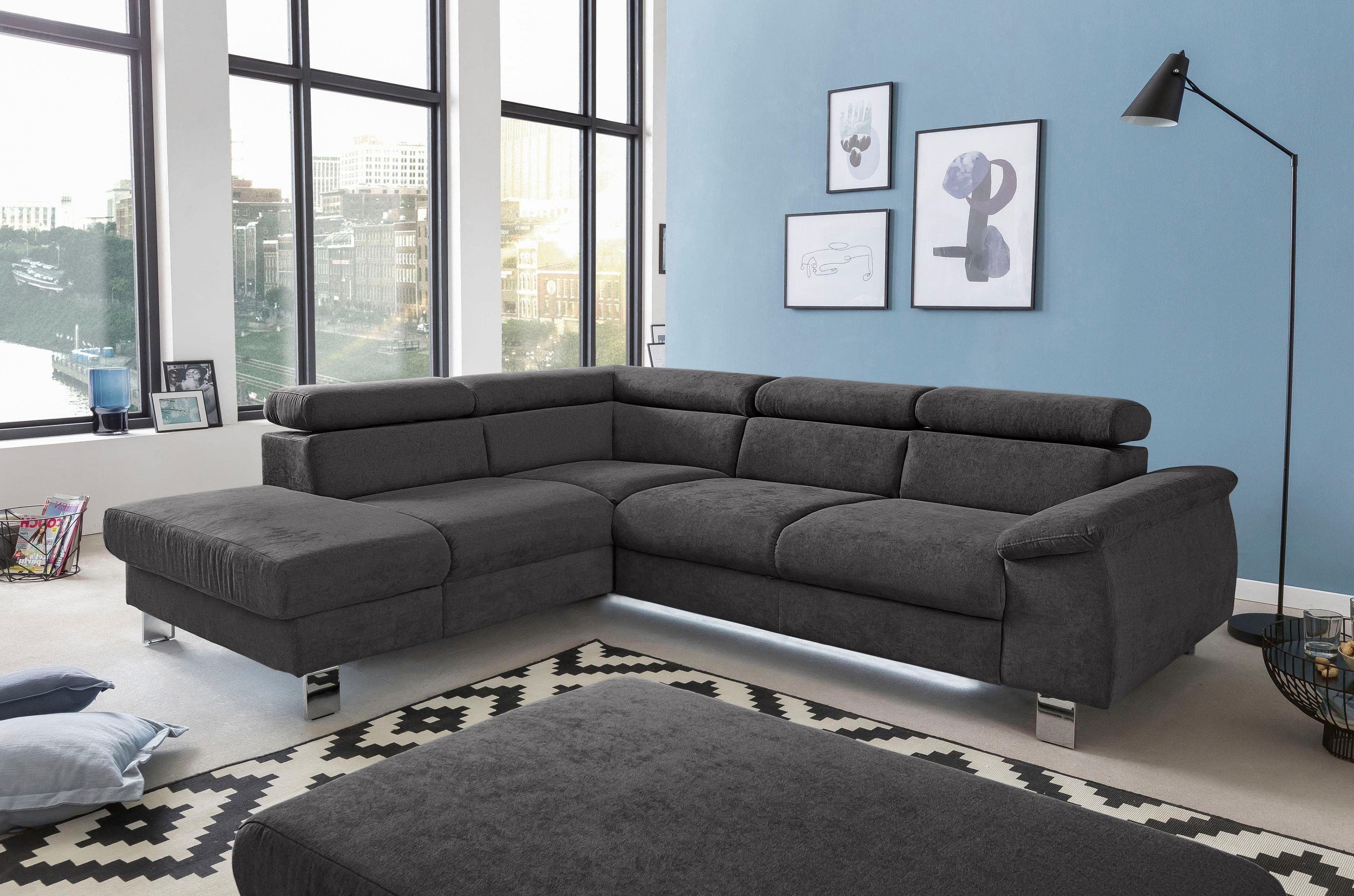 COTTA Polstergarnitur Komaris L-Form, (Set), Set bestehend aus: Ecksofa mit günstig online kaufen