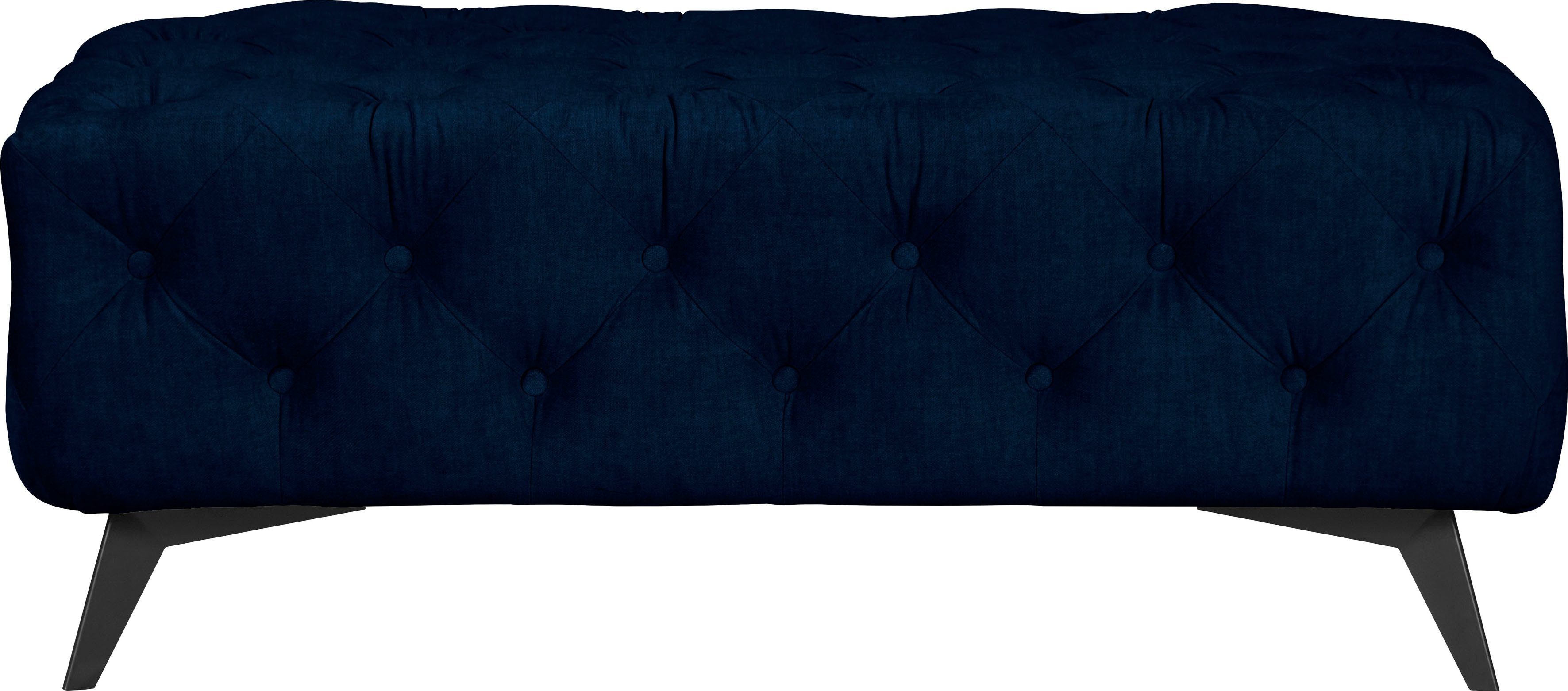 Home affaire Polsterhocker Glynis, aufwändige Knopfheftung, moderne Chesterfield Optik, Fußfarbe wählbar