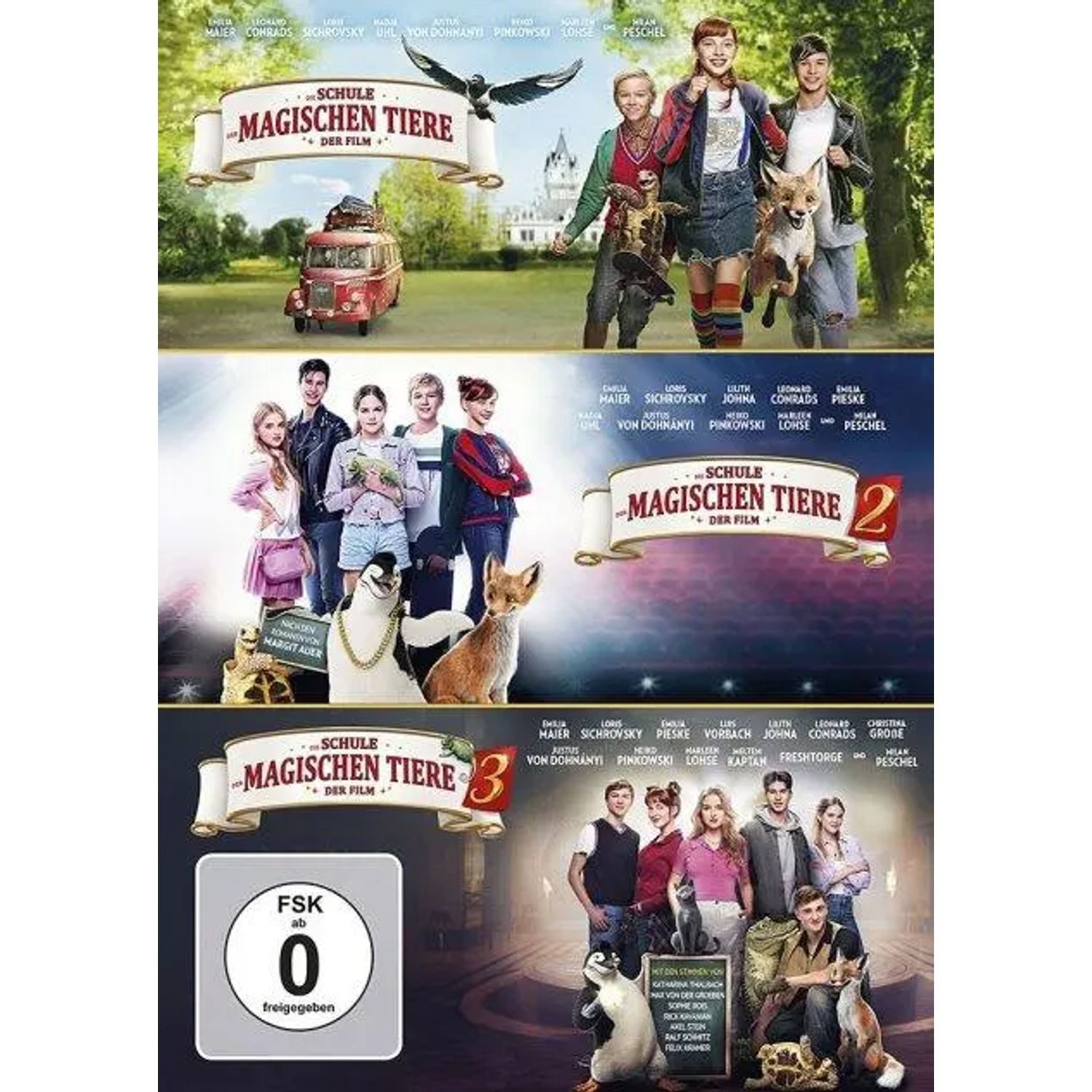 Leonine DVD Die Schule der magischen Tiere 1-3