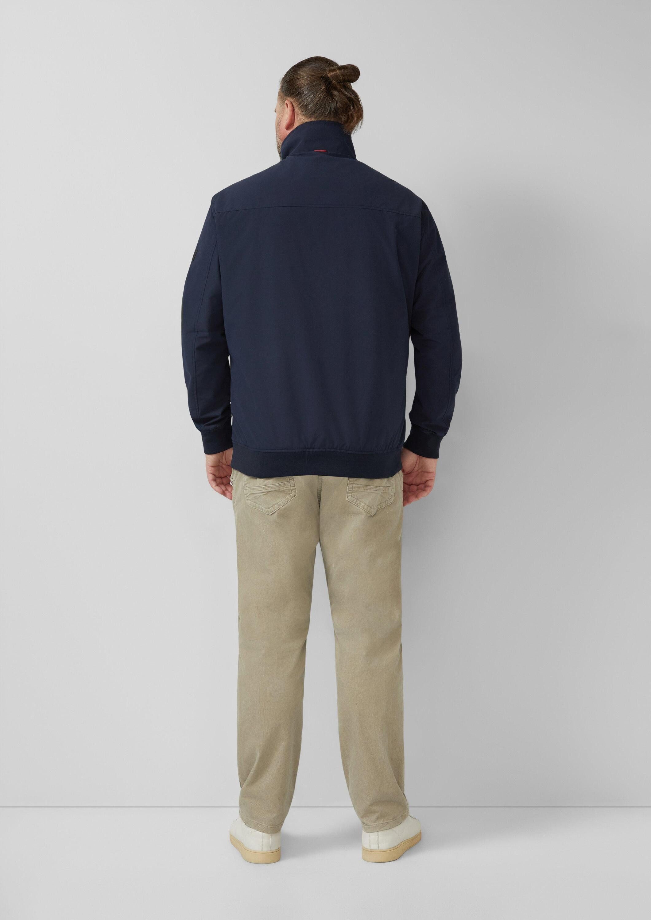 s.Oliver Funktionsjacke Outdoor-Jacke Sportiver Blouson mit Stehkragen und Rippbündchen