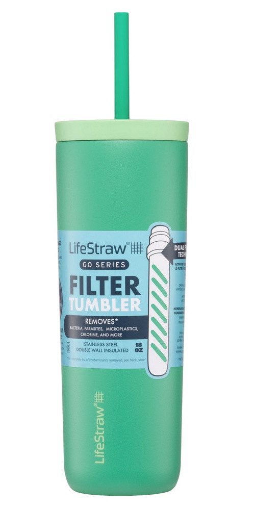 LifeStraw Trinkflasche Thermobecher Go Steel Tumbler Isolierter aus Edelstahl, mit