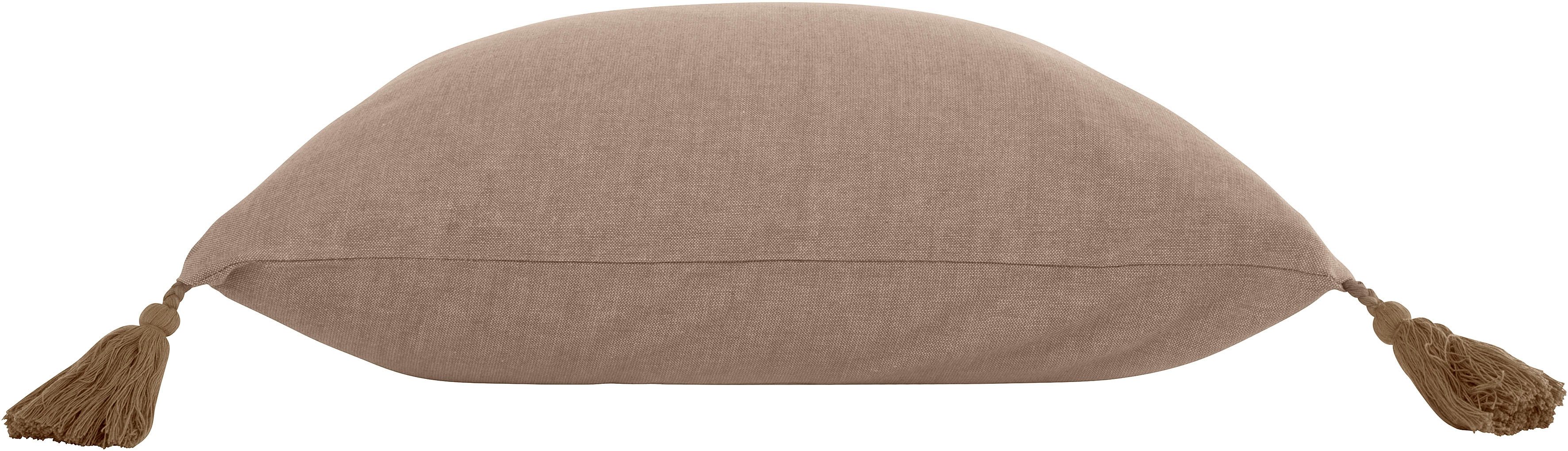 LeGer Home by Lena Gercke Dekokissen Jada, Kissenhülle ohne Füllung,Reißverschluß, 2er Set, modern, 50x50, Quaste – Bild 4 von 4