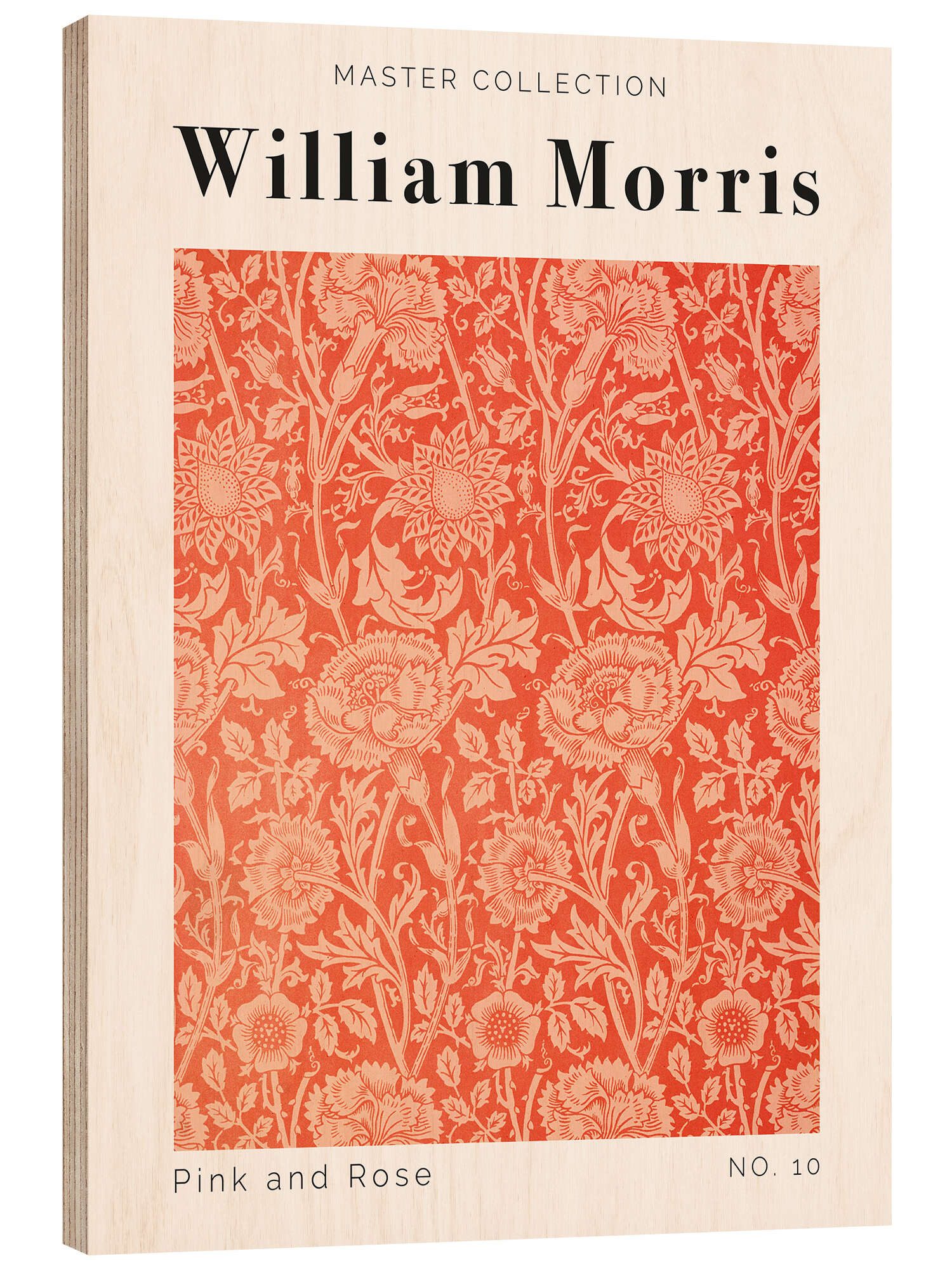 Posterlounge Wandbild Pink and Rose No. 10, William Morris, erhältlich als Poster, Leinwandbild, Wandsticker oder Acrylglasbild