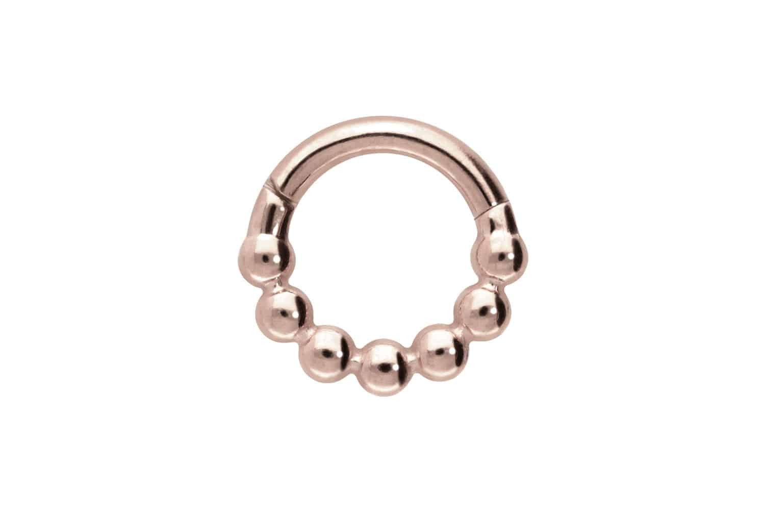 PIERCINGLINE Nasenpiercing Titan Segmentring Clicker KUGELN Ohrpiercing Sep günstig online kaufen