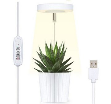 autolock Pflanzenlampe Pflanzenlampe LED,Pflanzenlampe Led Vollspektrum,Höhenverstellbares, 20 LEDs Pflanzenlicht mit Zeitschaltuhr 2/4/8 Std