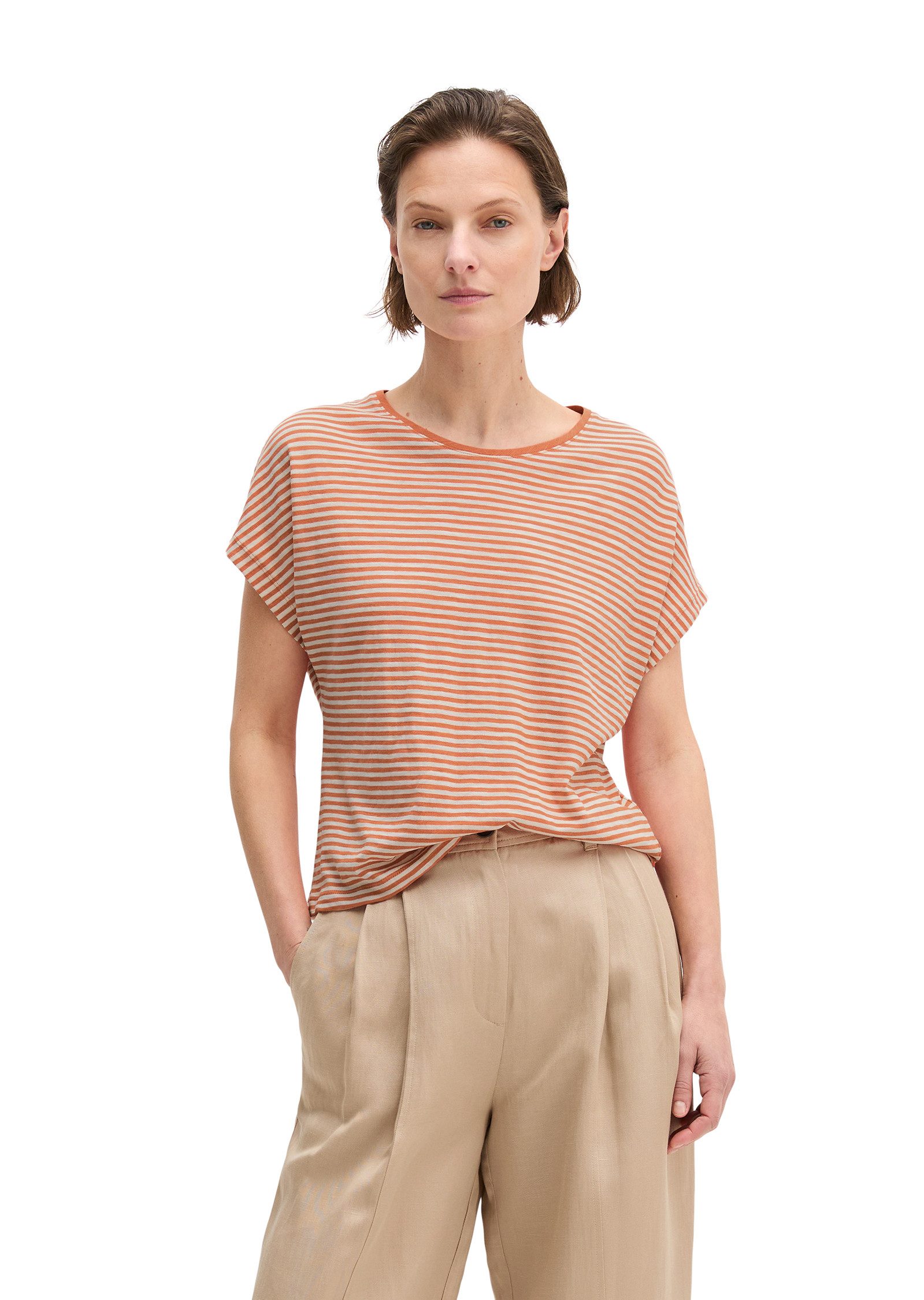 Marc O'Polo T-Shirt Gestreift, regular aus Baumwoll-Single-Jersey günstig online kaufen