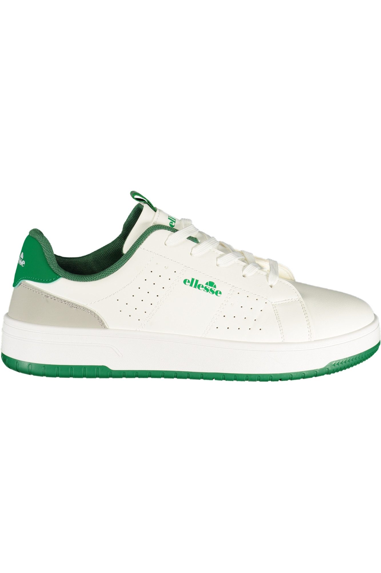 Ellesse Sneaker Weißer Herren-Sportschuh mit grünem Design und