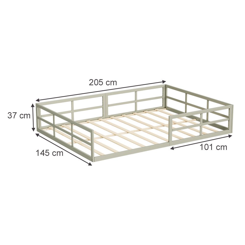 VitaliSpa® Kinderbett Minno, Greige, 205 x 145 cm ohne Matratze günstig online kaufen