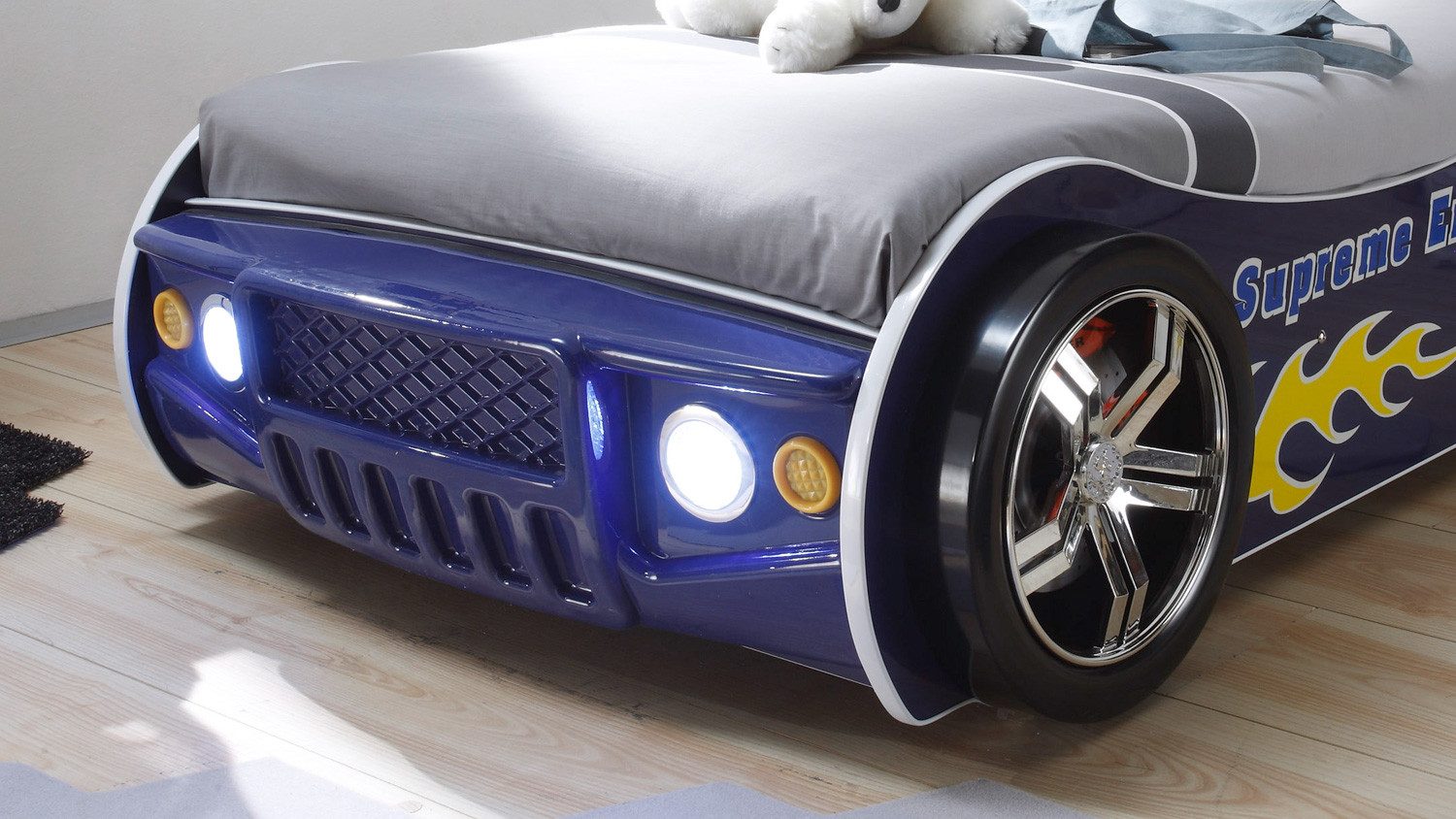 Bega Consult Autobett Autobett Energy MDF Kinderbett Bett blau lackiert ink günstig online kaufen