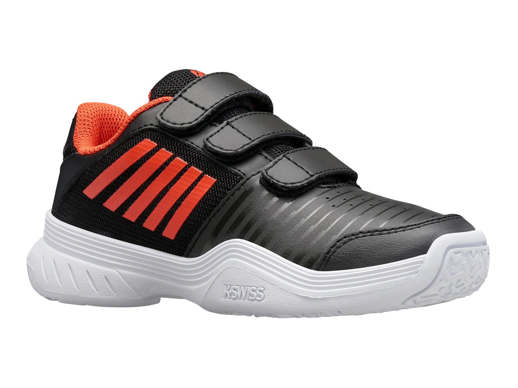 K-Swiss Performance Court Express KLETT Allcourt schwarz/orange Kleinkinder Tennisschuh