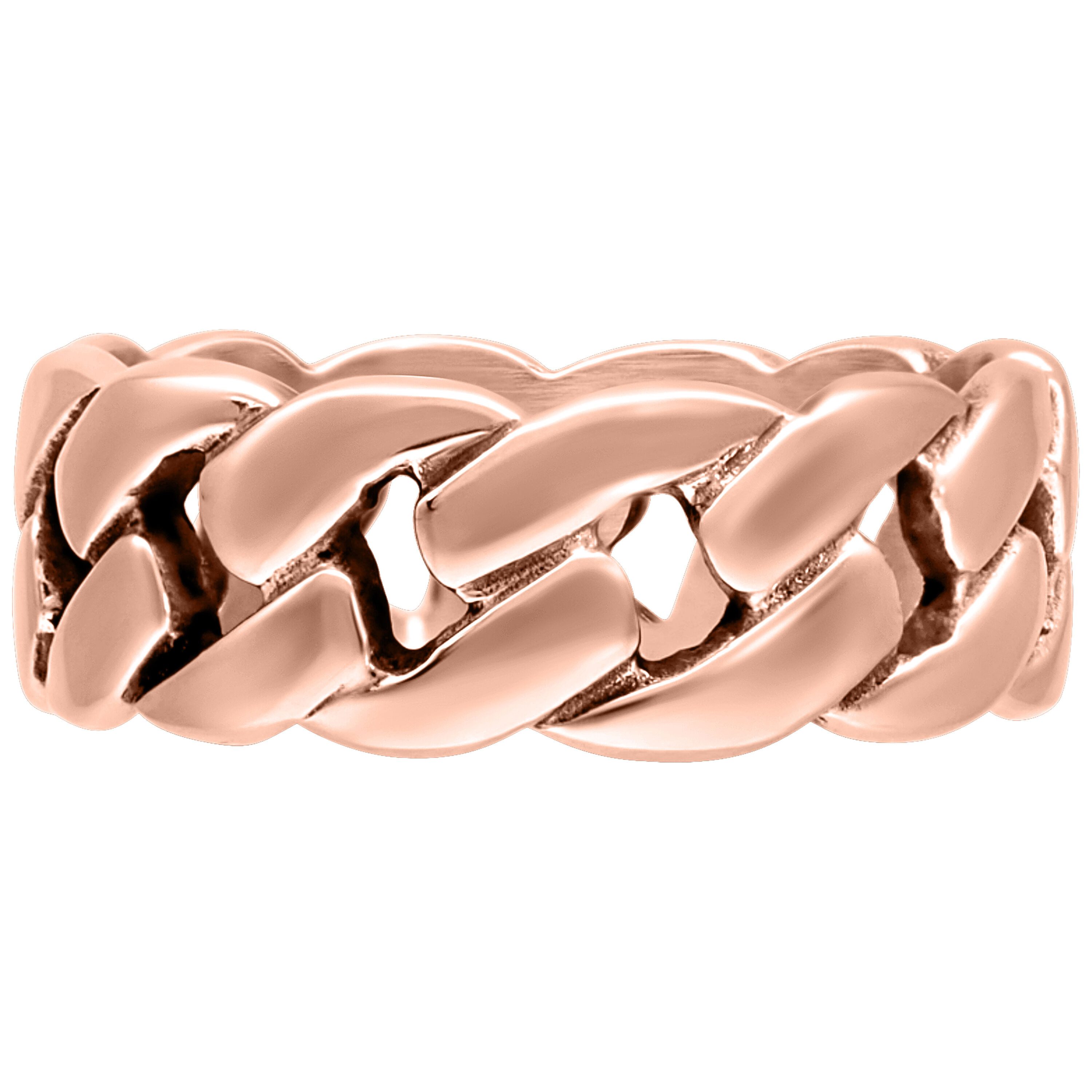 Wildcat Fingerring Chunky Ring - Roségold, 21,0 mm, Chirurgenstahl 316L - wasserfest, langlebig, hautverträglich