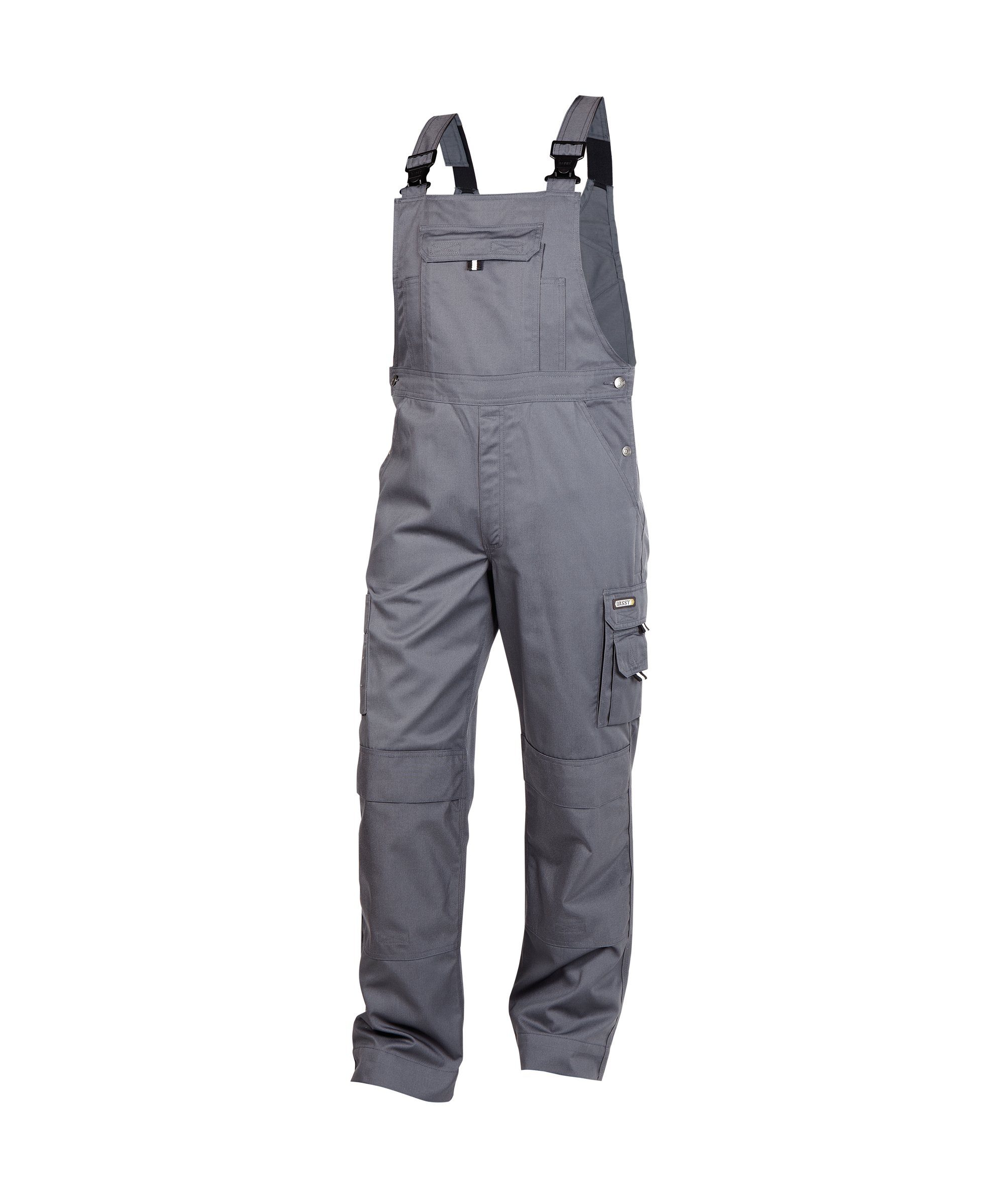 BW Ventura Arbeitslatzhose mit Dassy (1-tlg) Kniepolstertaschen zementgrau Arbeitslatzhose