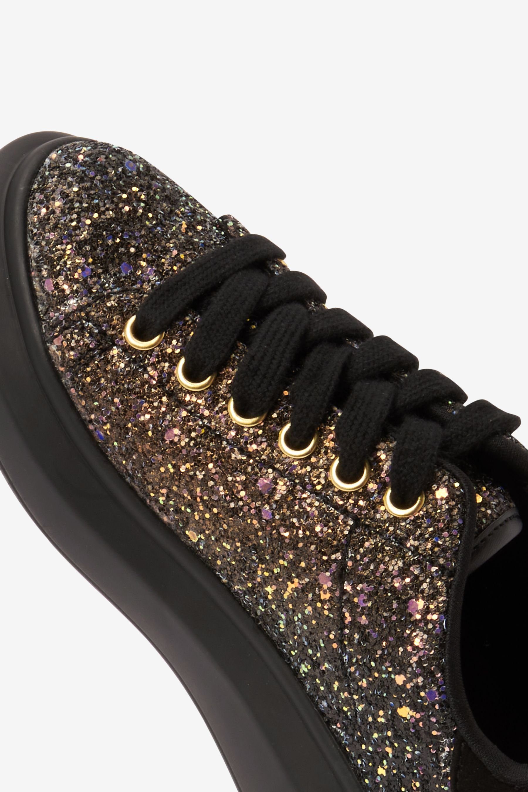 Black (1-tlg) Kompakte Sneaker Next Glitter Sneaker