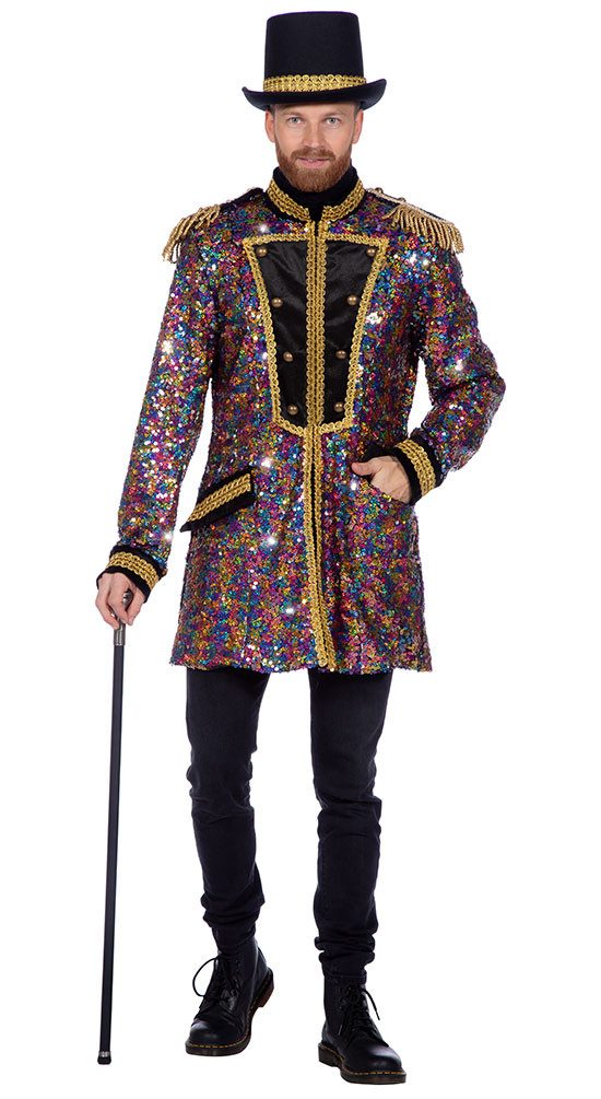 Kostüm Hochwertige Pailletten Jacke große Größen Herren
