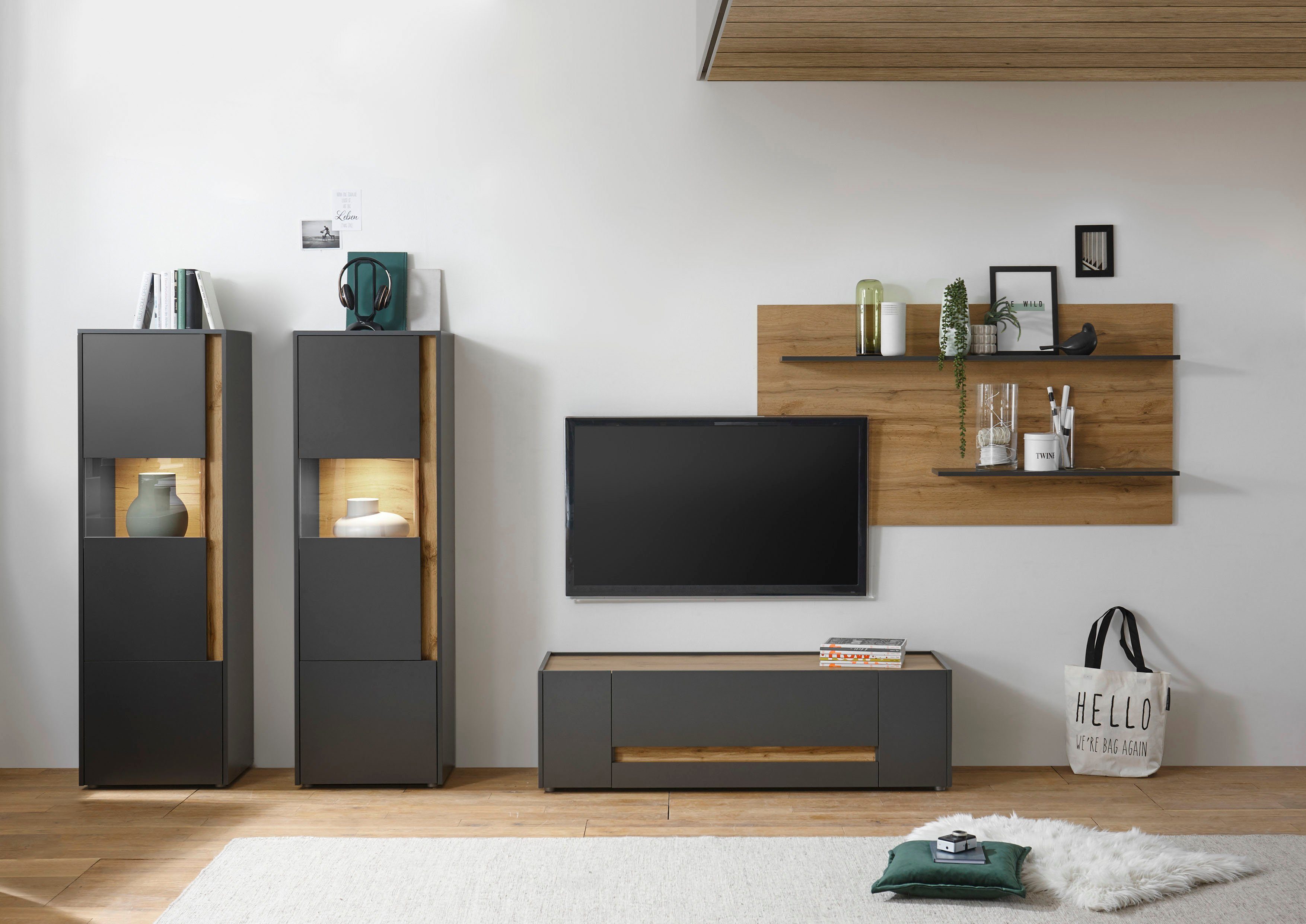 INOSIGN Wohnwand City/Giron, (Set, 4-St)