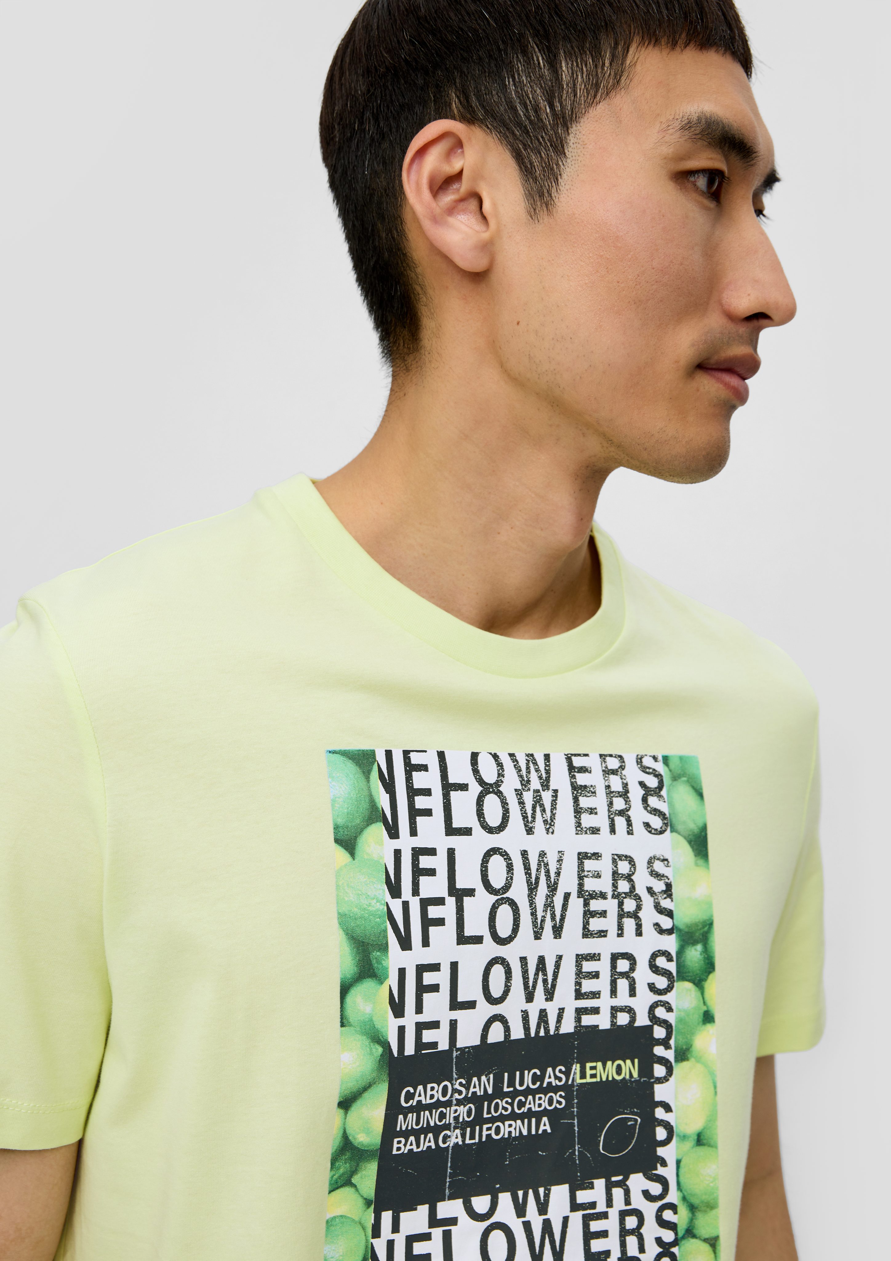 s.Oliver Kurzarmshirt Baumwoll-T-Shirt mit Crew Neck günstig online kaufen