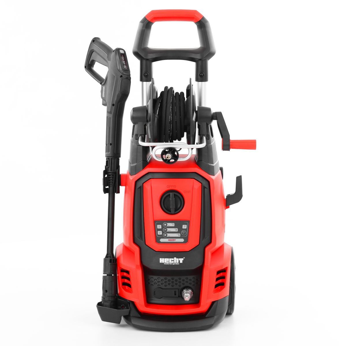 Hecht Hochdruckreiniger Smart PowerSelect Pistole, 2400W, 3 Druck-Modis, Druck max: 195 bar, Fördermenge max: 450 l/h, Soft Clean, Universal Wash, Turbo Force