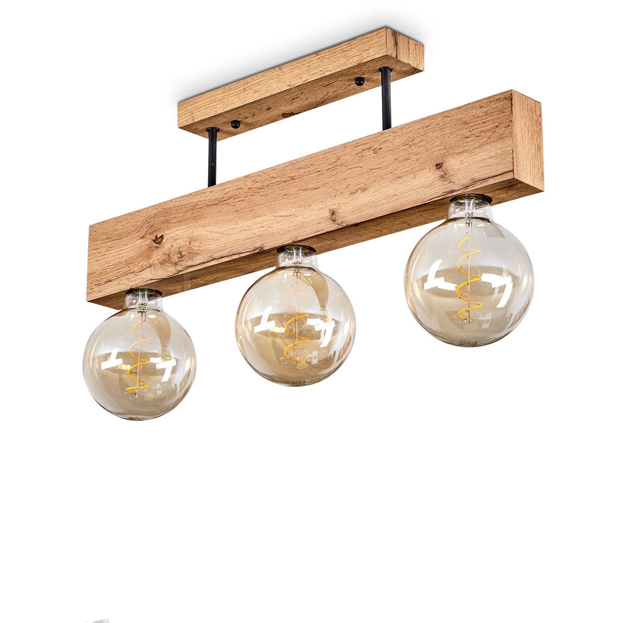 hofstein Deckenleuchte »Codrongianus« moderne Deckenlampe aus Metall in Hol günstig online kaufen