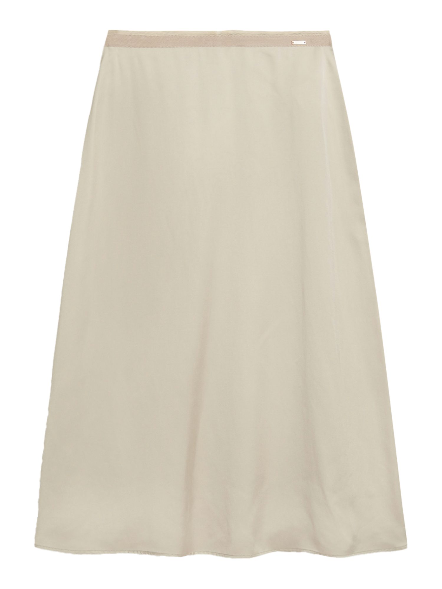 Cinque Lederrock natur,Casual,Viskose,Unifarben,Gerade,Mittel