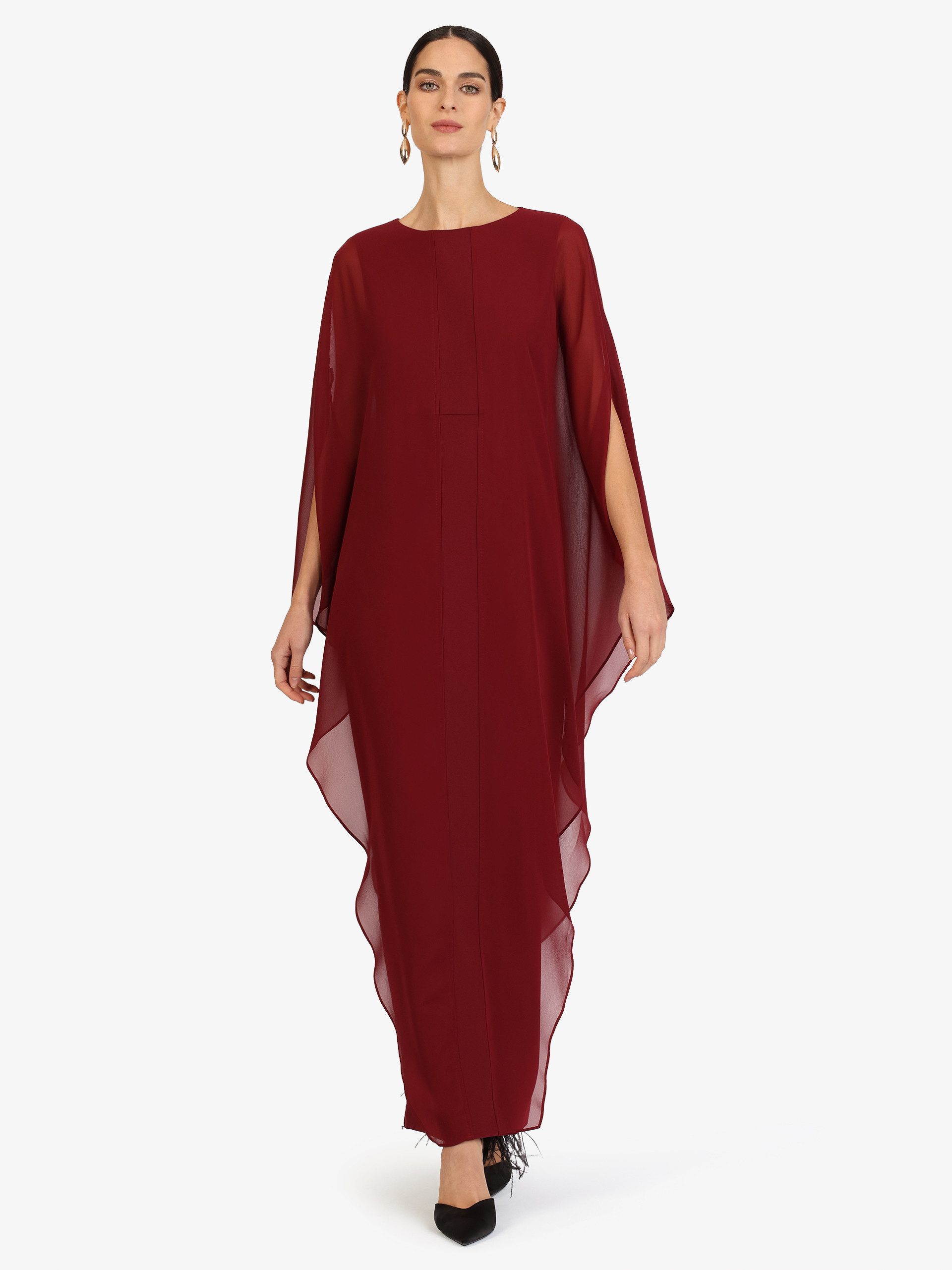 Kraimod Abendkleid mit Chiffon-Cape
