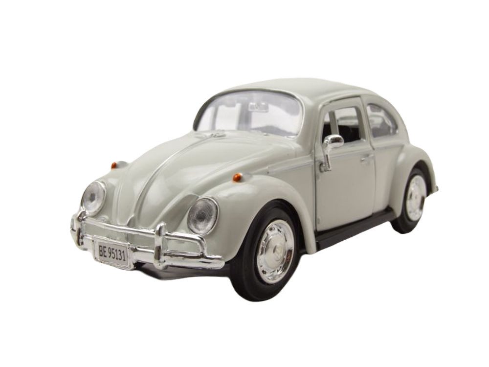 Motormax Modellauto VW Käfer 1966 creme James Bond, Maßstab 1:24