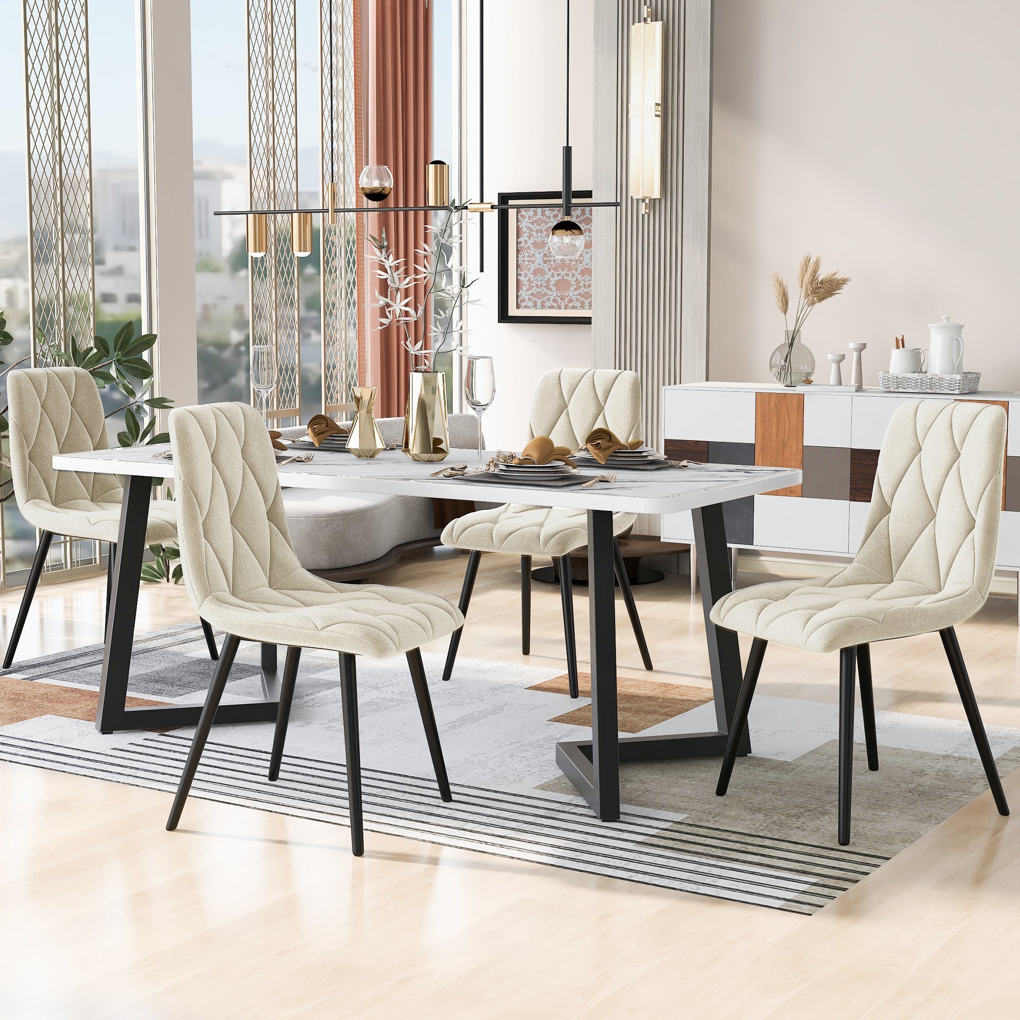 Flieks Essgruppe, (Set, 5-tlg., Tisch mit günstig online kaufen