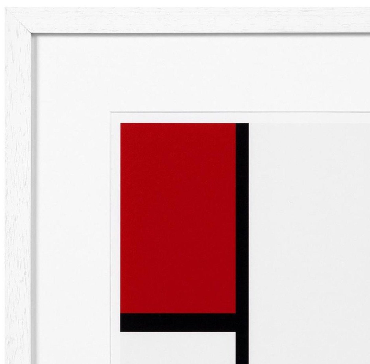 Designer H. Set Luxus Bilderrahmen Mehrfarbig Weiß x Padrino / Kunstdrucke 2er 75 75 - Casa cm Deko Bilder