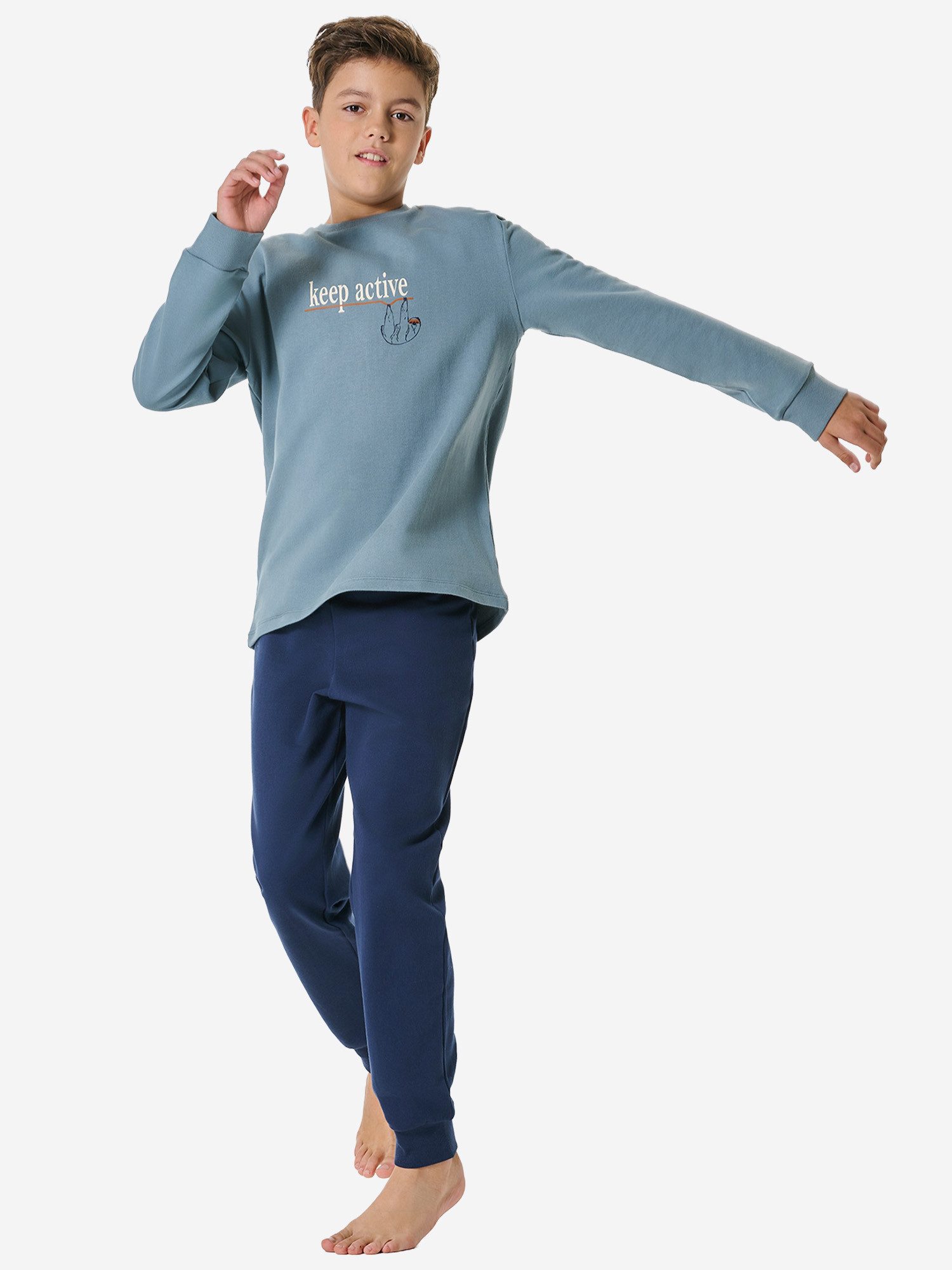 Schiesser Pyjama Nightwear 3 (2 tlg) schlafanzug schlafmode bequem