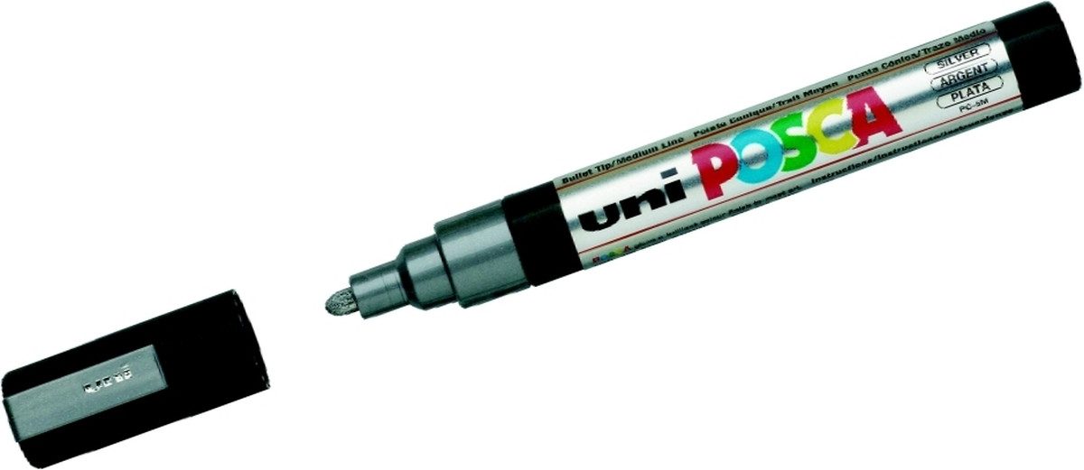 Faber-Castell Permanentmarker Marker UniPosca Strich: 1,8-2,5 mm silber