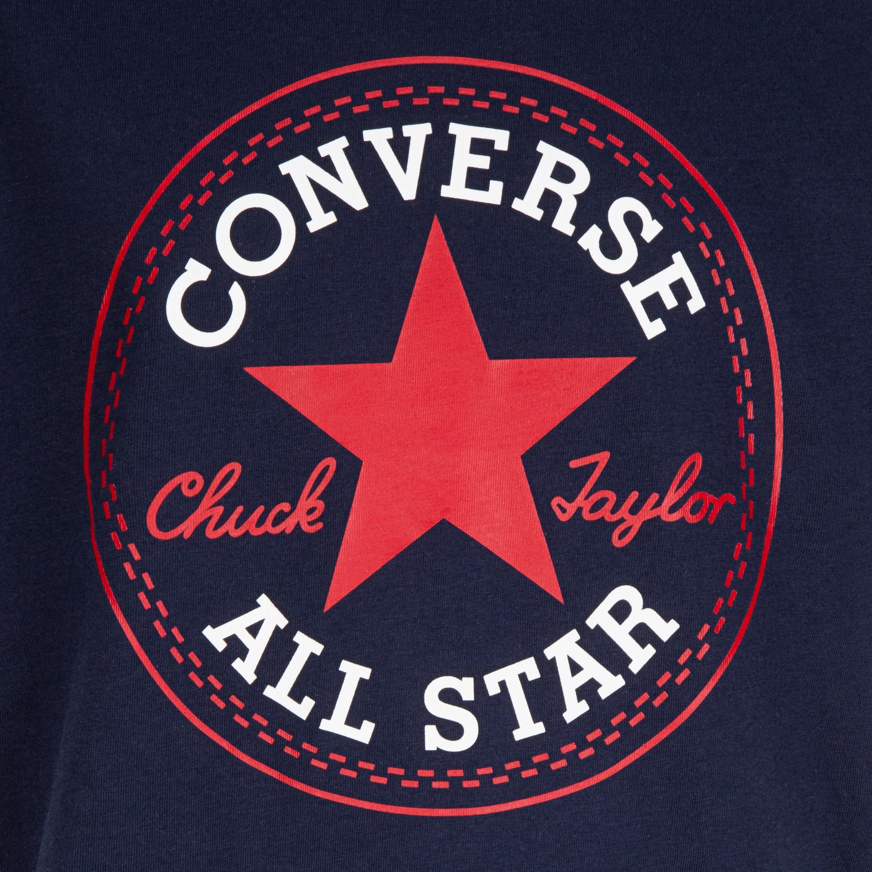 Converse Kurzarmshirt für Kinder Kurzarm, sportlicher Stil, mit Logodruck, elastisches Material
